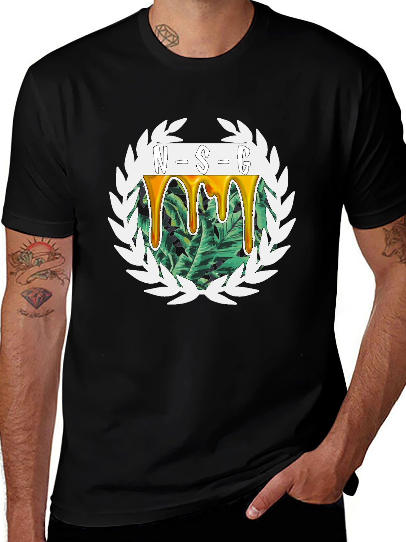 NSG Graphic Tee - Tropical Drip Design