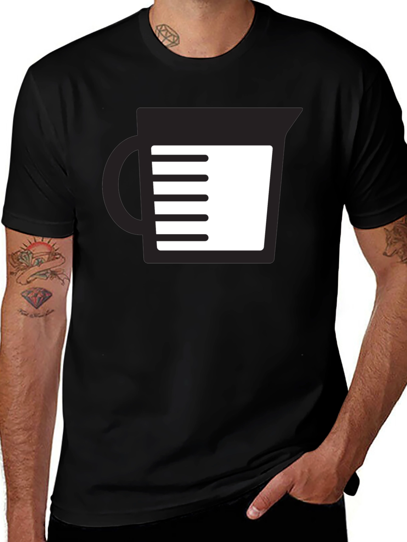Variant 26 of Measuring Cup Graphic T-Shirt - Brew Up Style