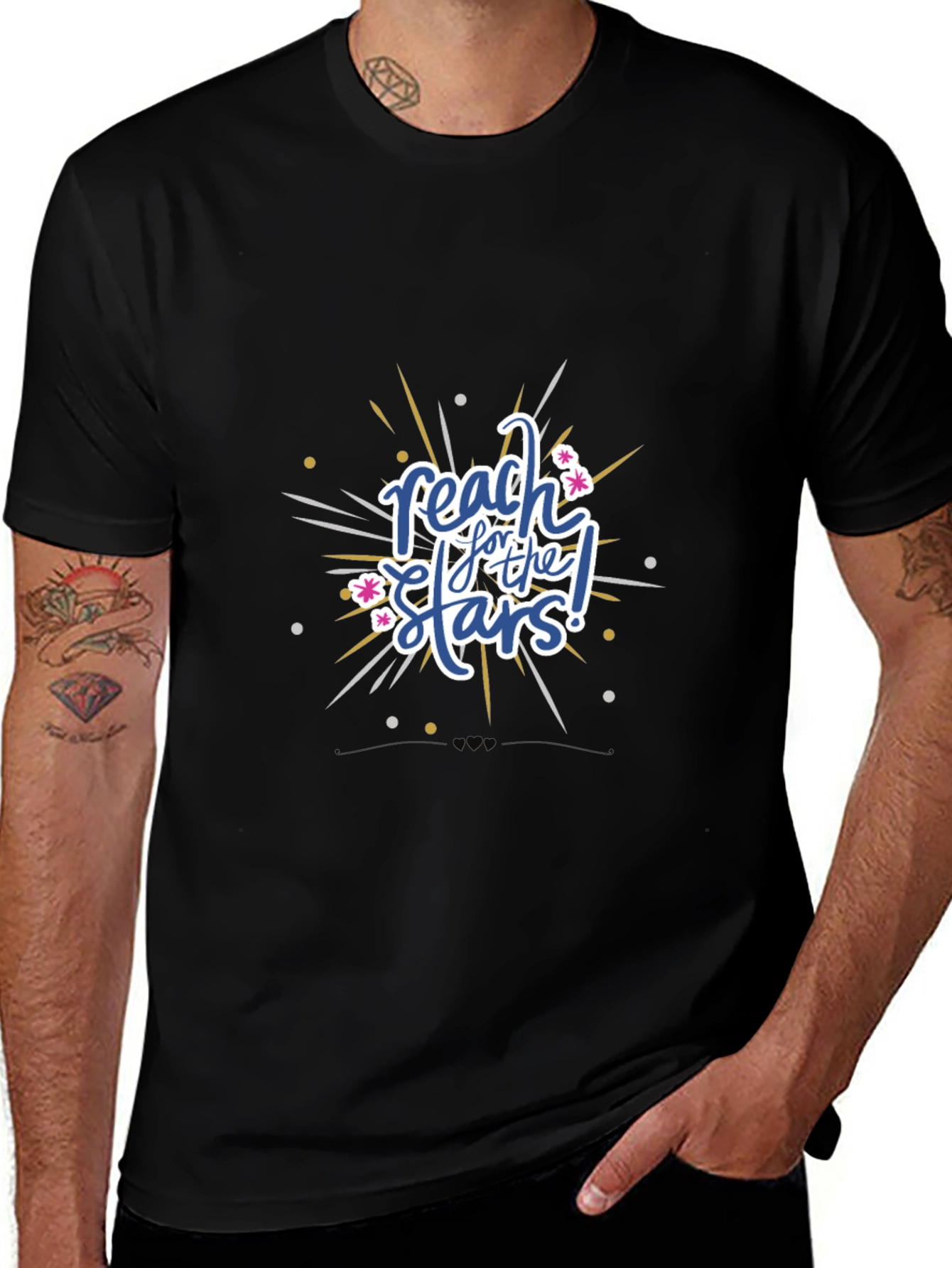 Reach for the Stars Graphic Tee - Black