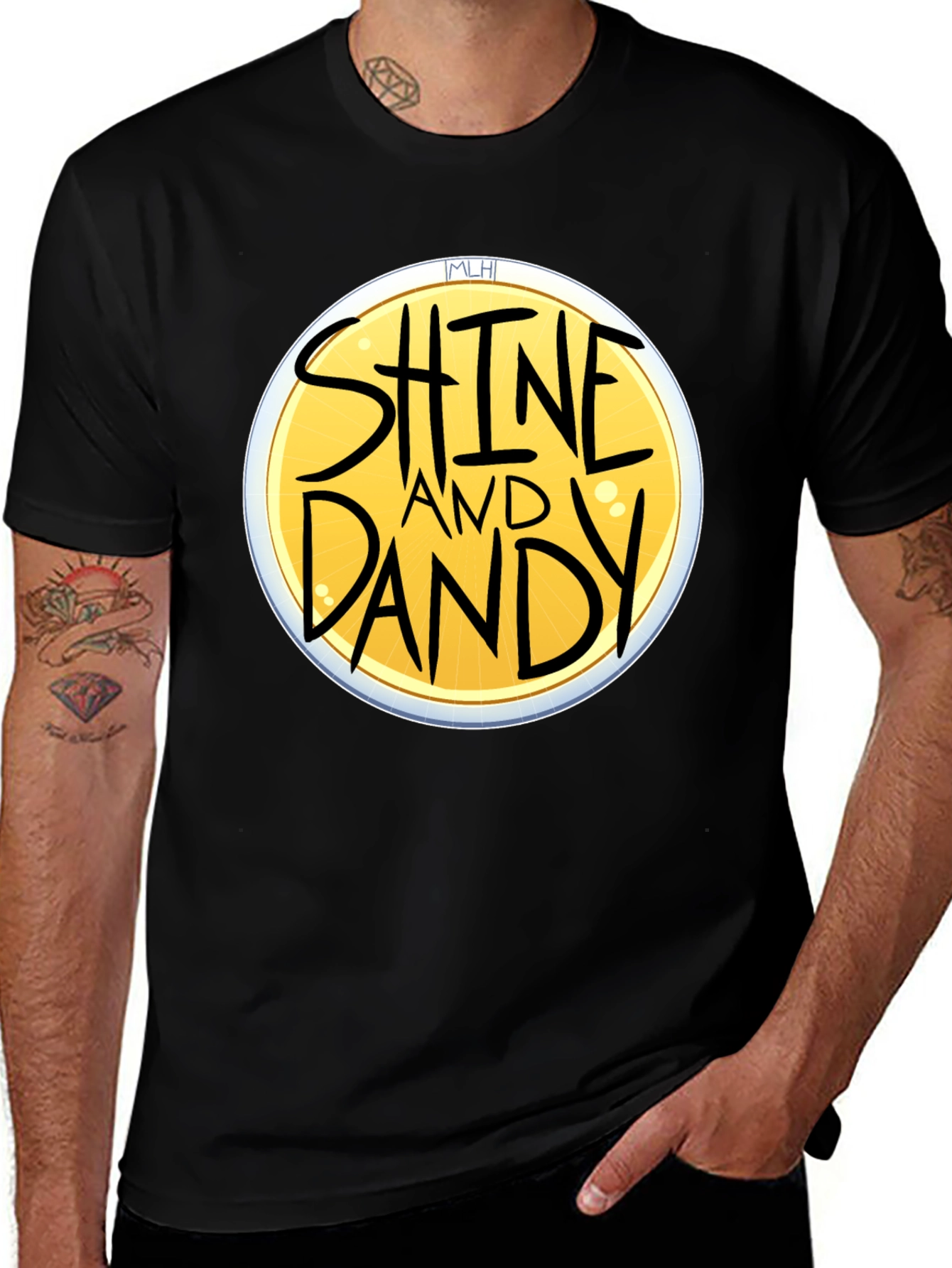 Variant 25 of Shine And Dandy Graphic Tee - Black