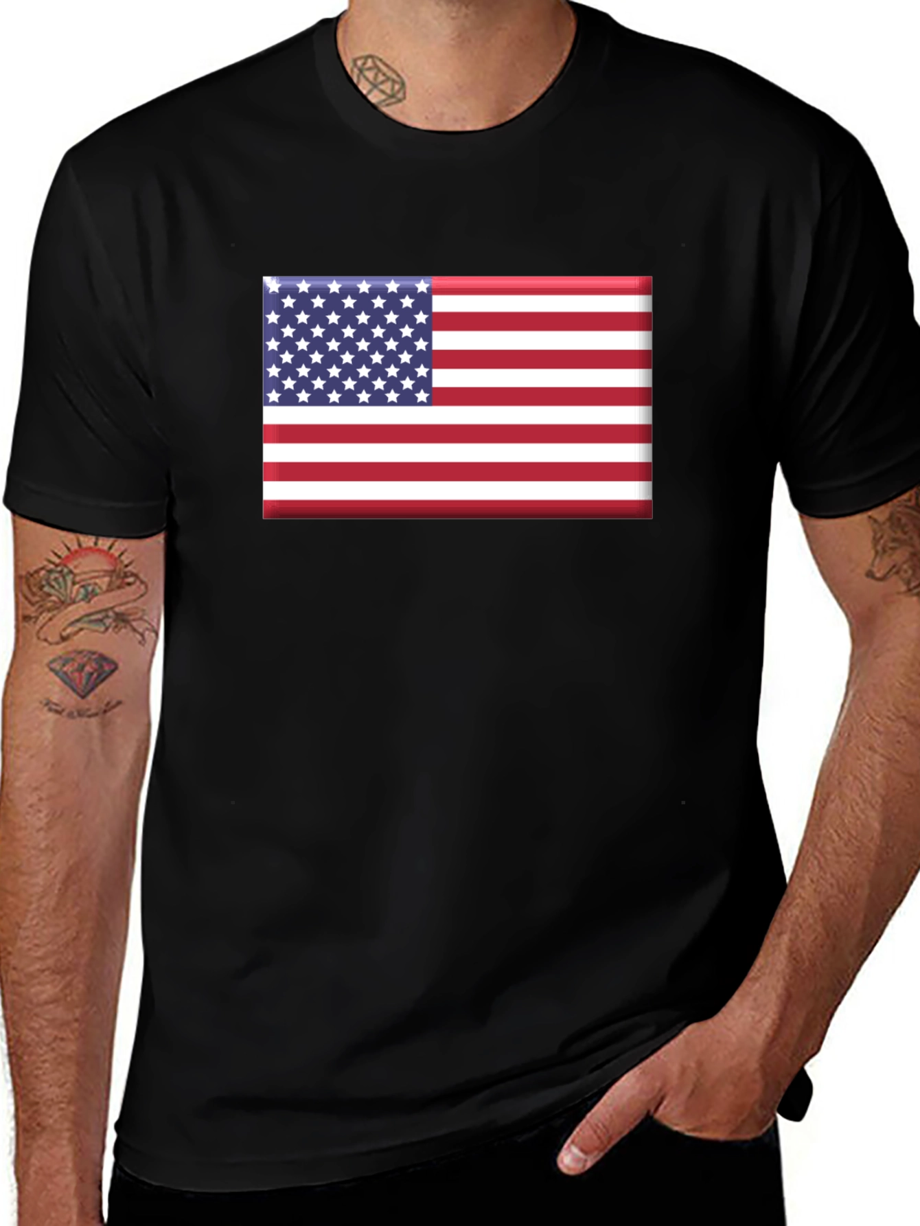 American Flag Graphic T-Shirt - Patriotic Pride