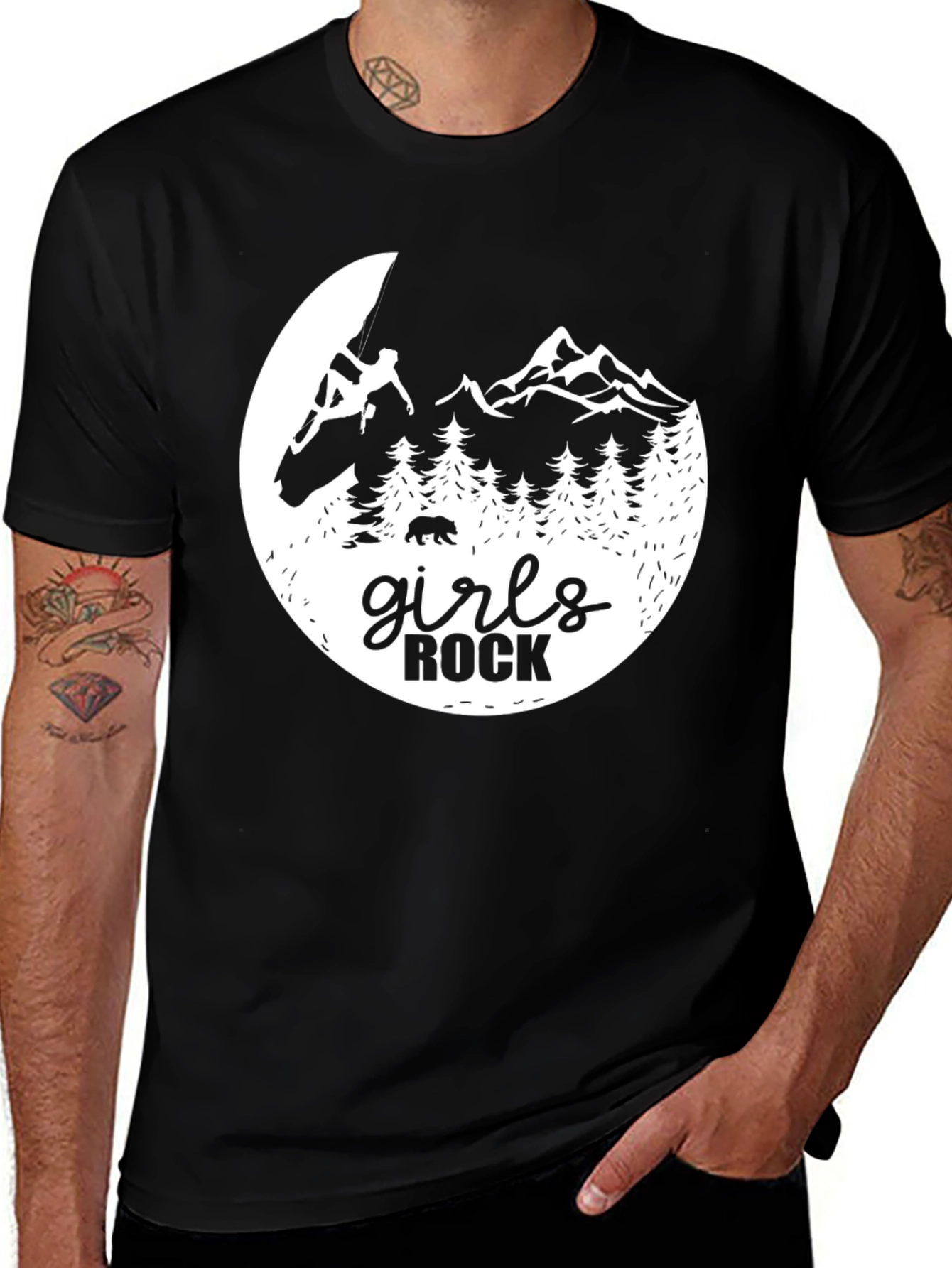 Variant 15 of Girls Rock Climbing Adventure T-Shirt