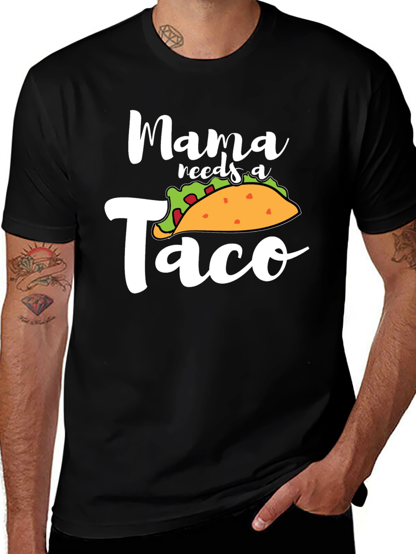 Mama Needs a Taco T-Shirt - Novelty Food Tee
