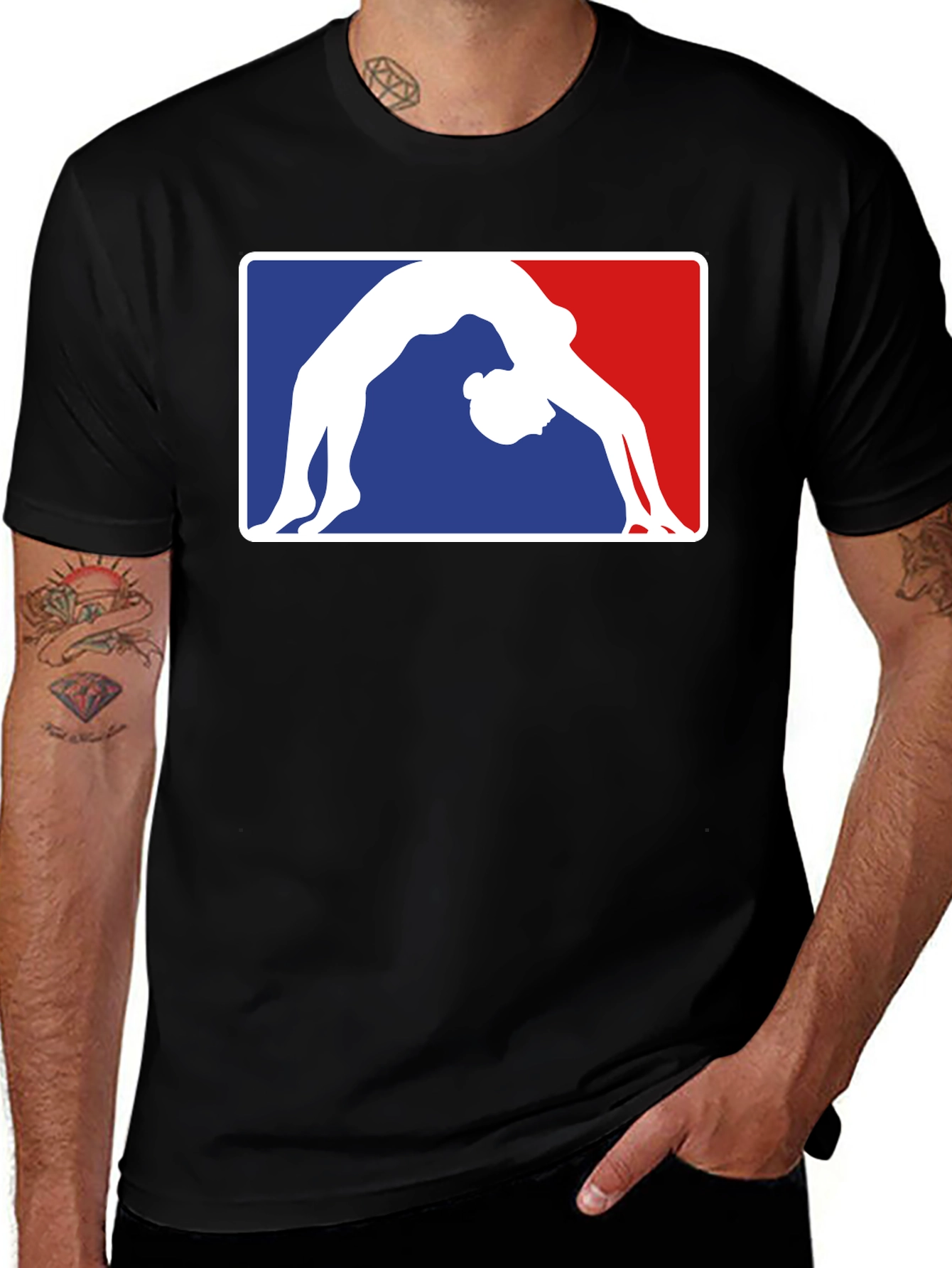 Variant 6 of Gymnast Pose T-Shirt - Athlete in Action