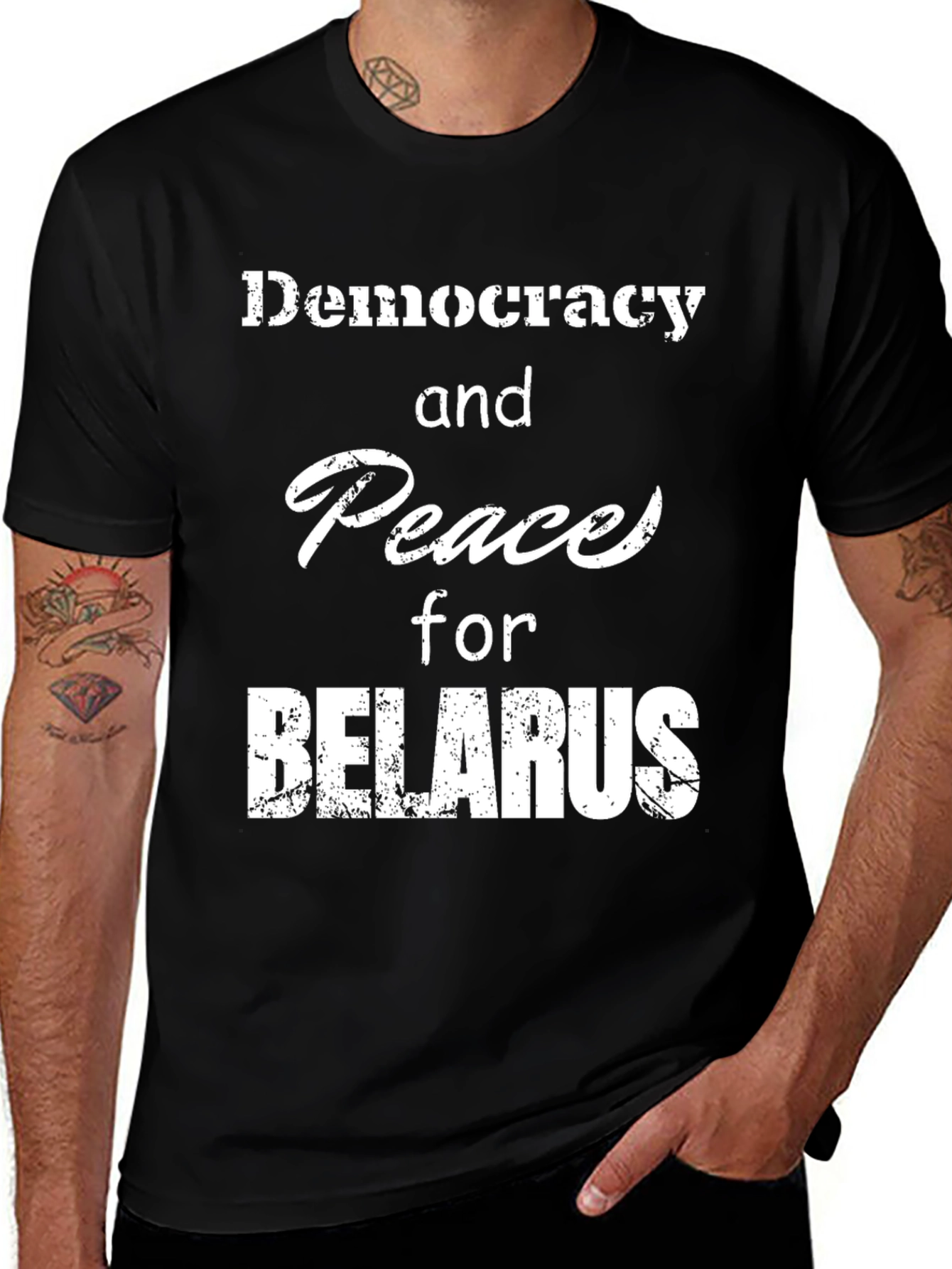 Democracy and Peace for Belarus T-Shirt