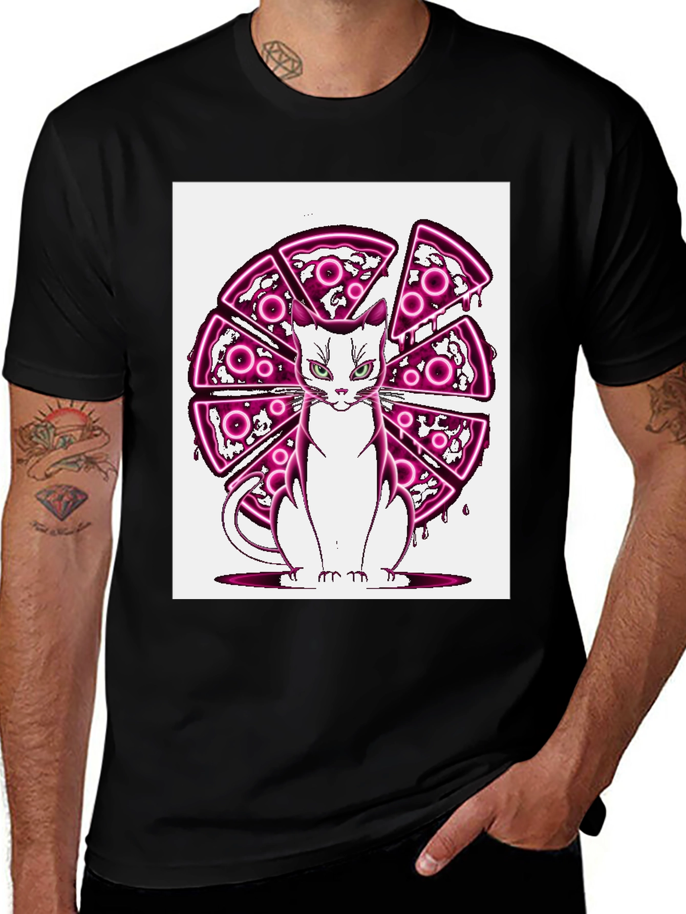 Variant 18 of Pizza Cat Graphic Tee