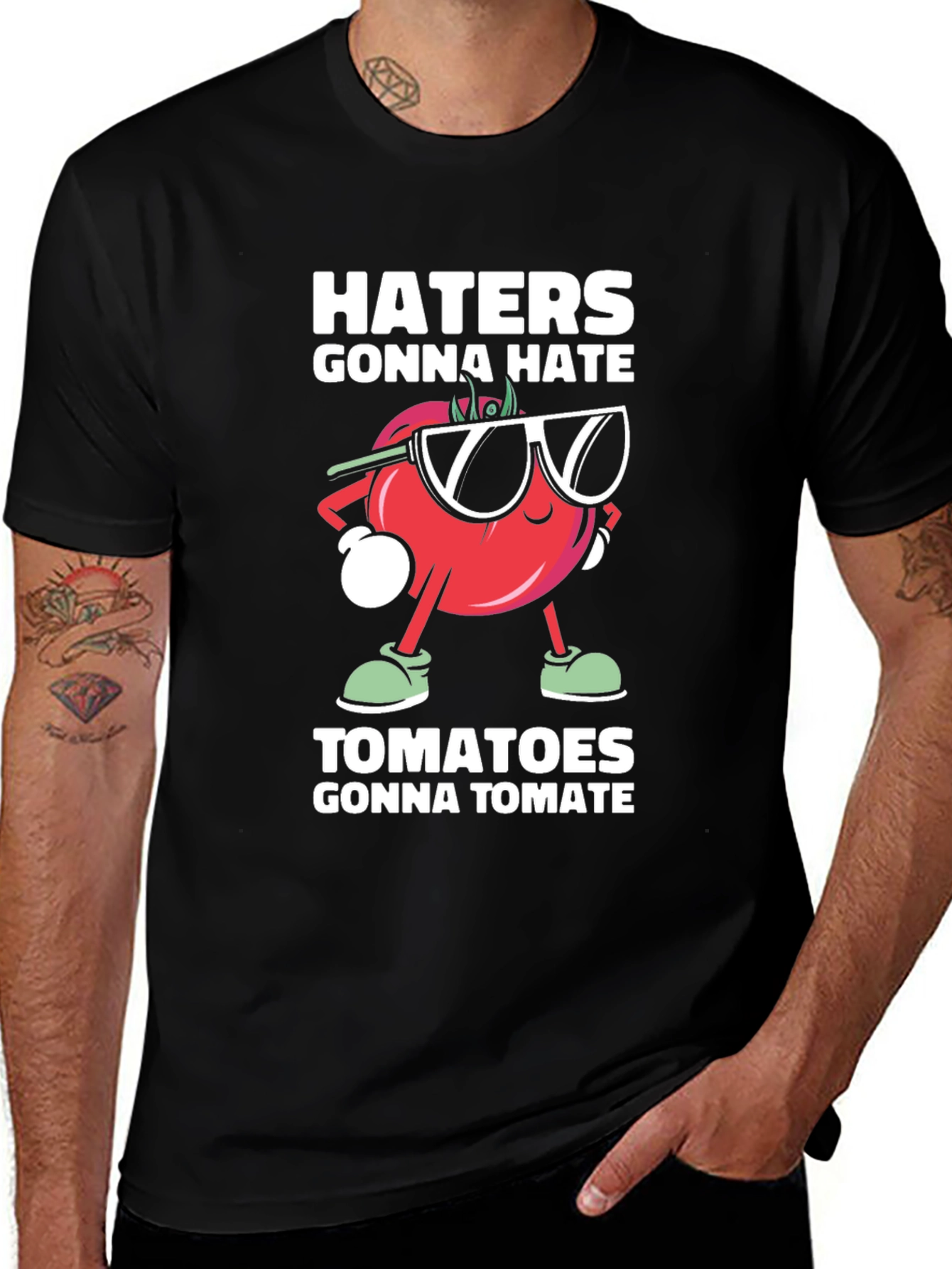 Variant 2 of Haters Gonna Hate Tomatoes Graphic T-Shirt