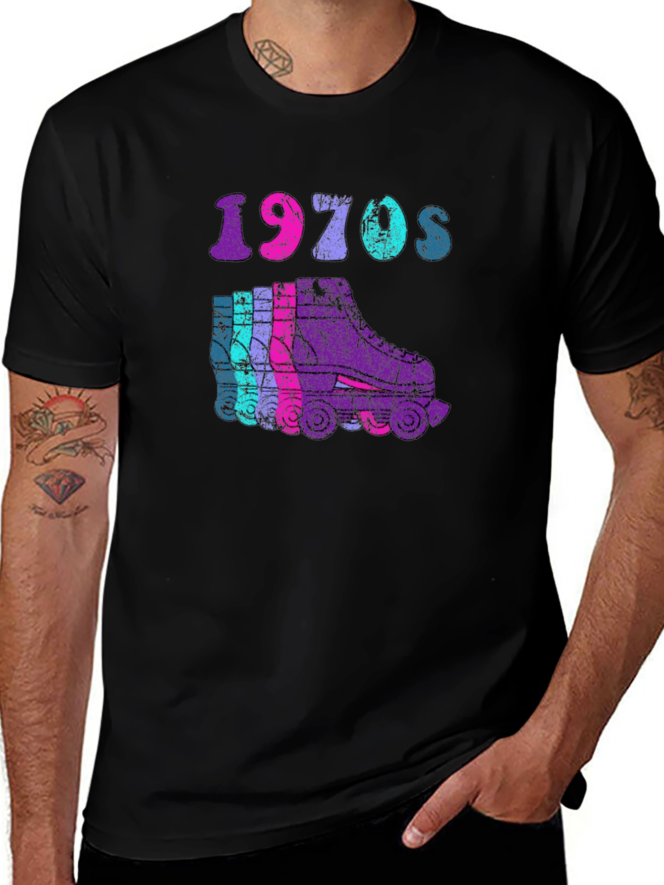 Variant 6 of Vintage 1970s Roller Skate T-Shirt