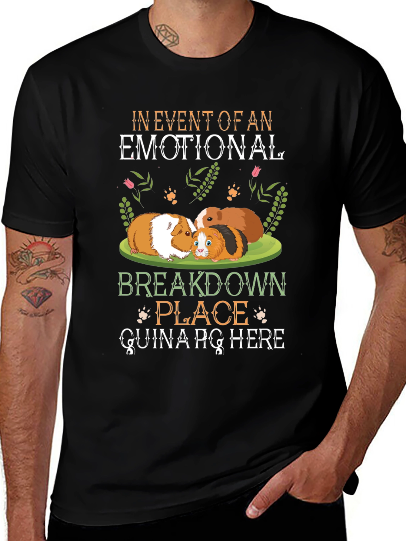 Variant 29 of Guinea Pig Emotional Support T-Shirt