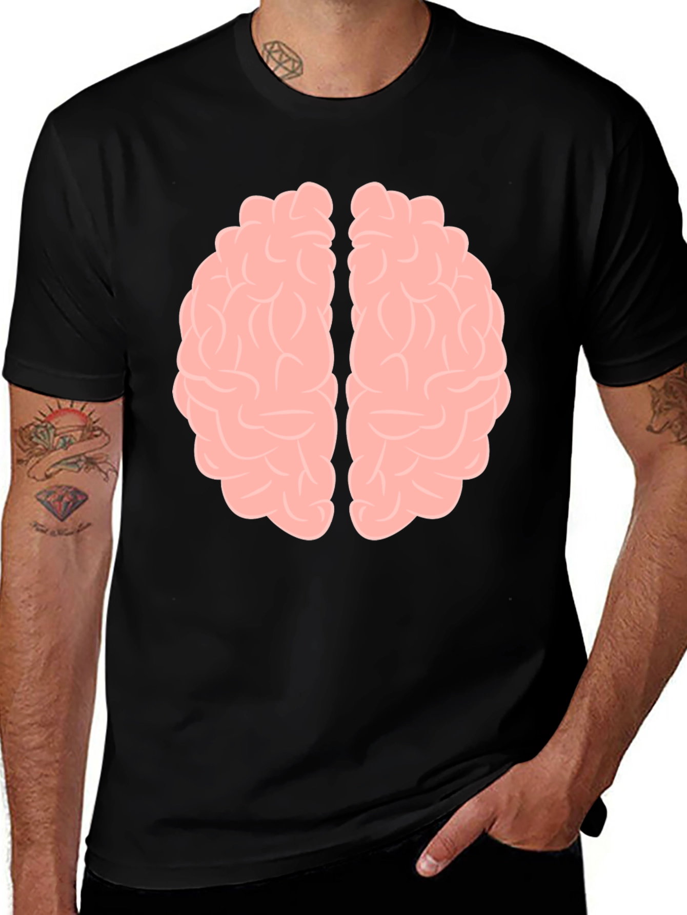 Variant 7 of Brain Graphic T-Shirt - Smart and Stylish!