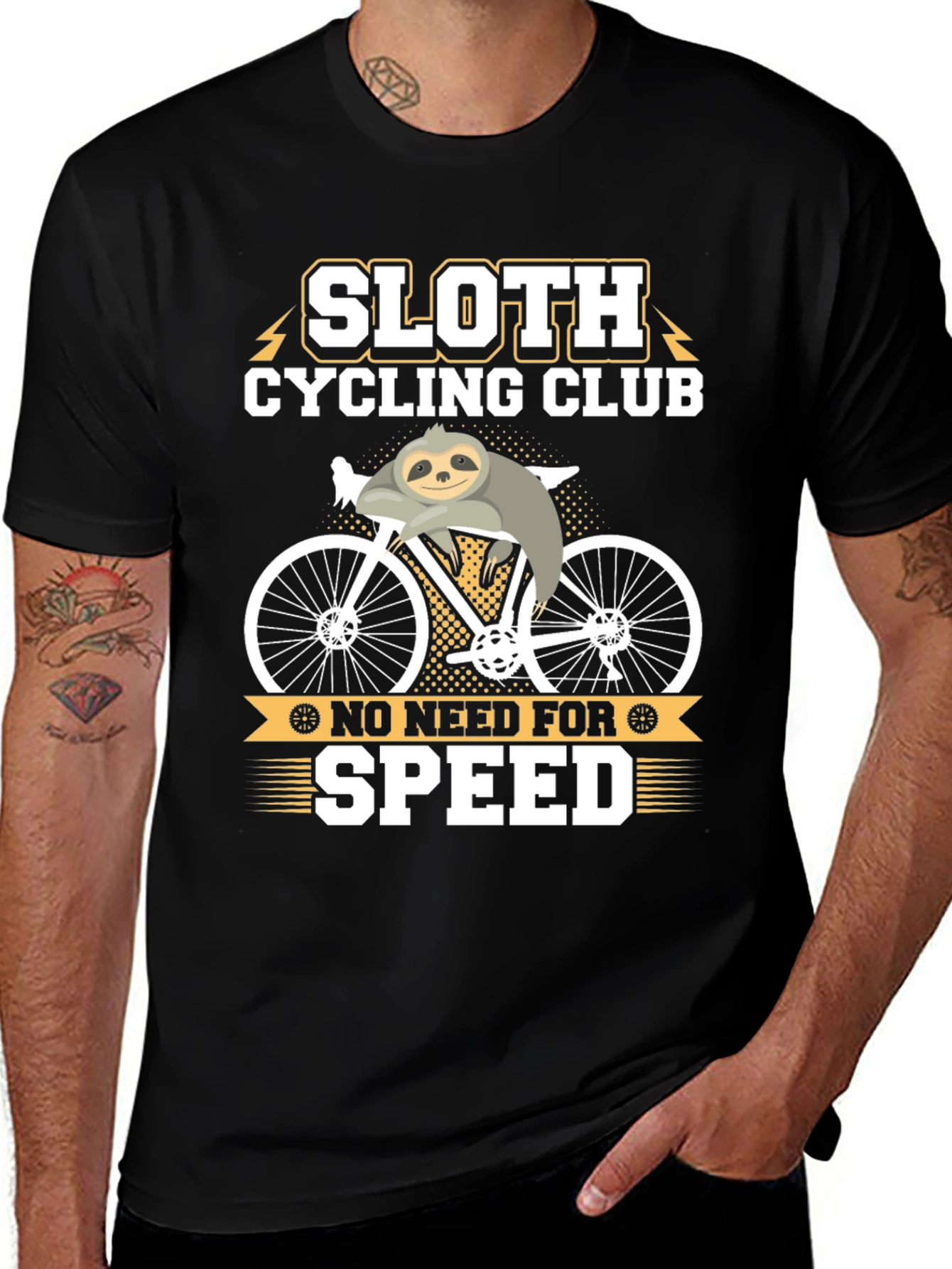 Variant 5 of Sloth Cycling Club Graphic T-Shirt
