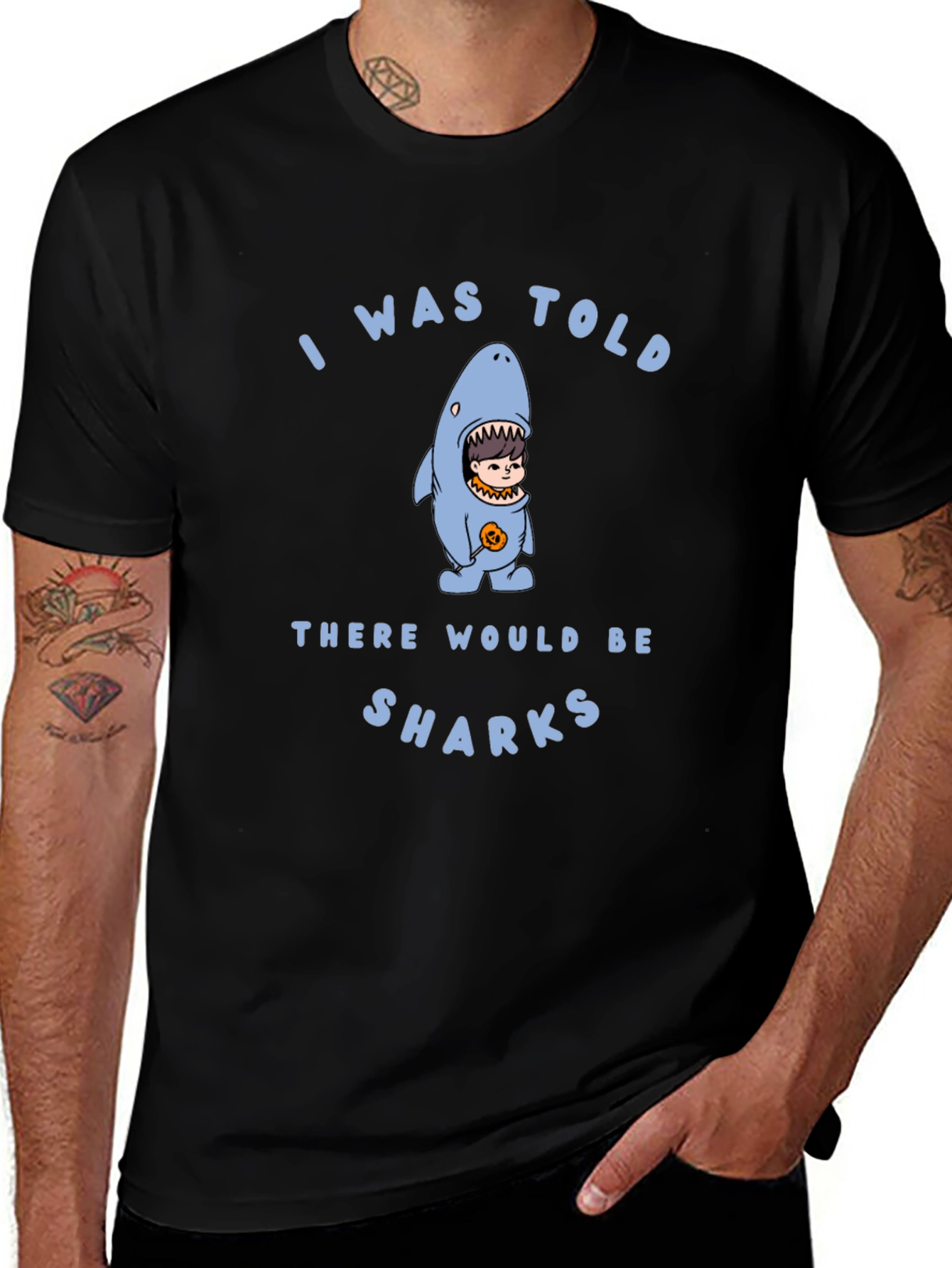 Shark Costume T-Shirt: Funny Humor Tee