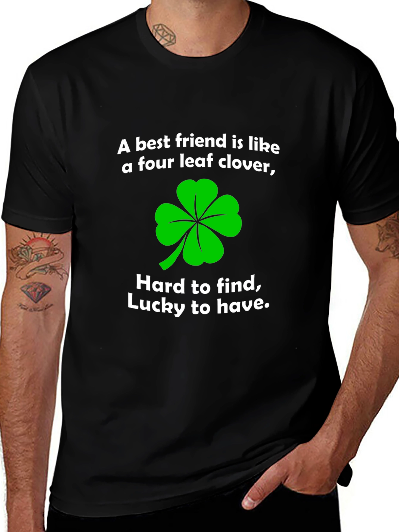 Variant 22 of Four Leaf Clover Best Friend T-Shirt - Lucky Gift