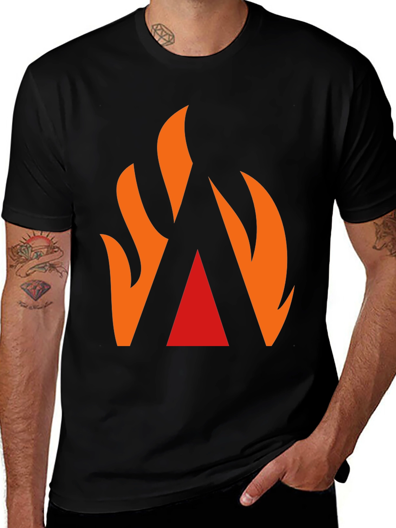 Variant 20 of Fiery Peak T-Shirt: Bold Graphic Tee