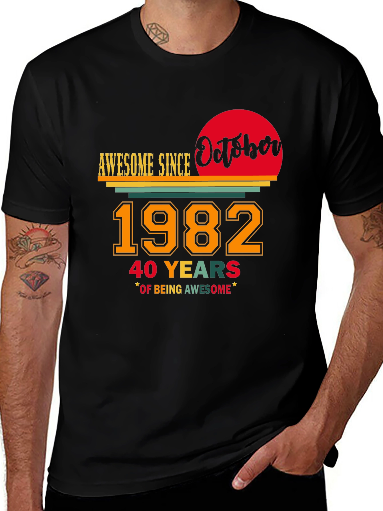 Awesome Since October 1982 40th Birthday T-Shirt