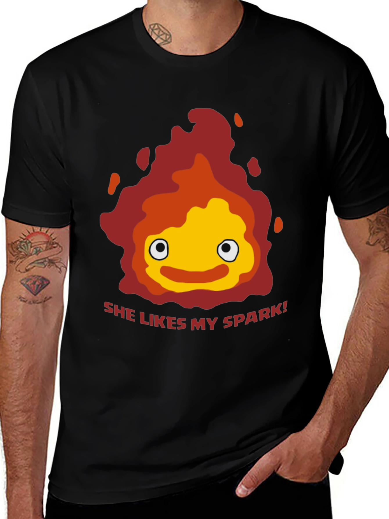 Calcifer T-Shirt - Howl's Moving Castle Tee