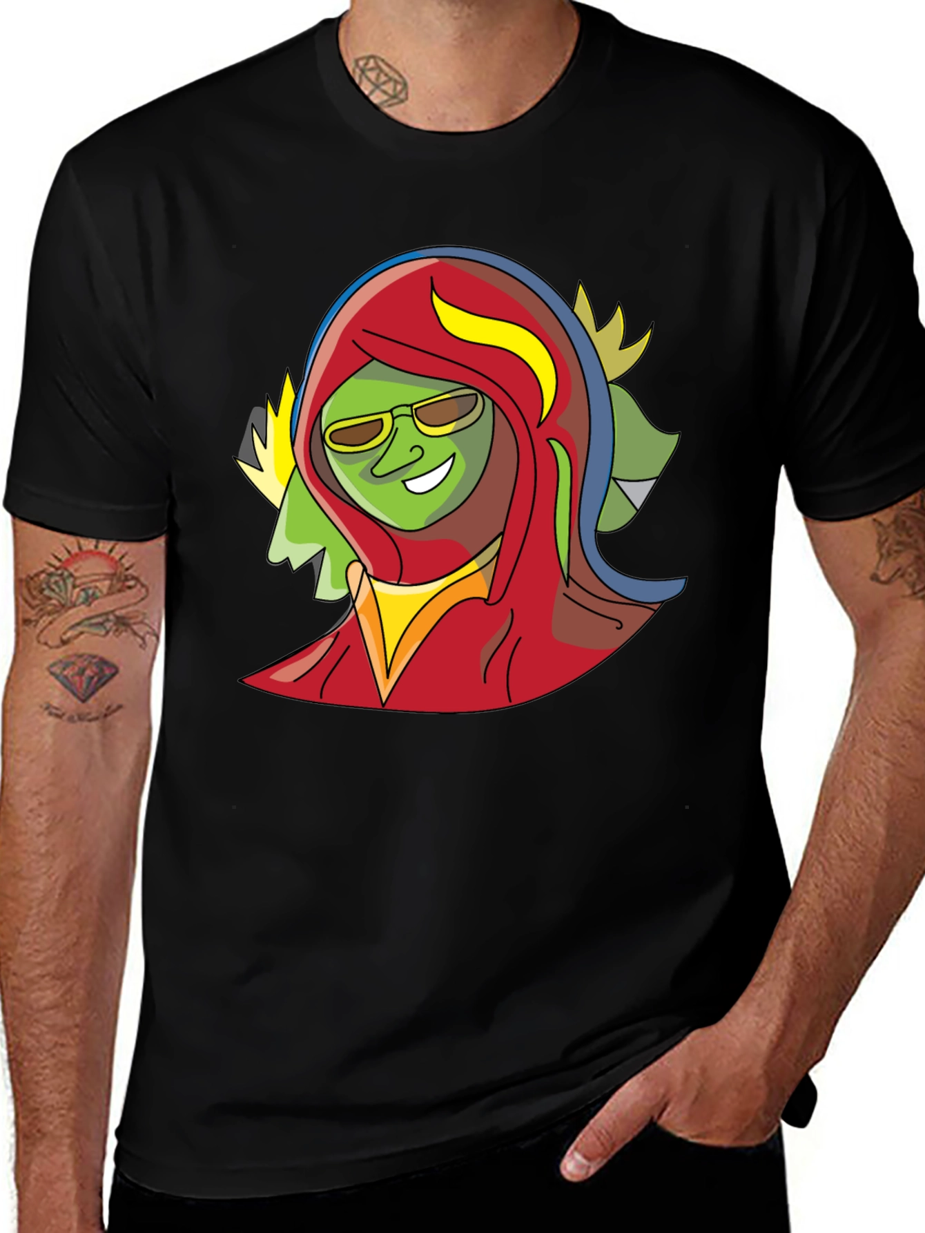 Variant 24 of Cool Cartoon Character Graphic Tee