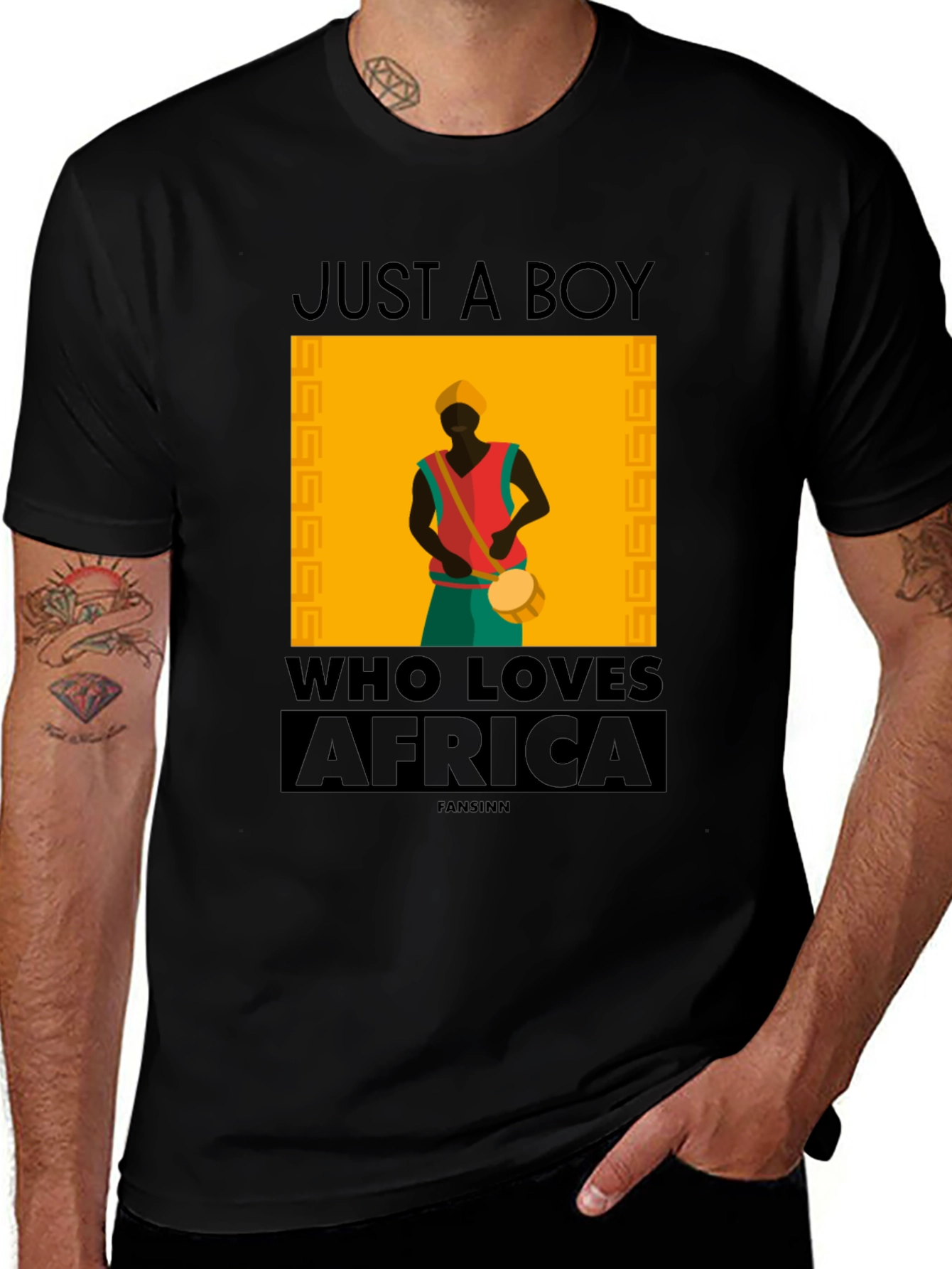 Variant 13 of Just a Boy Who Loves Africa T-Shirt