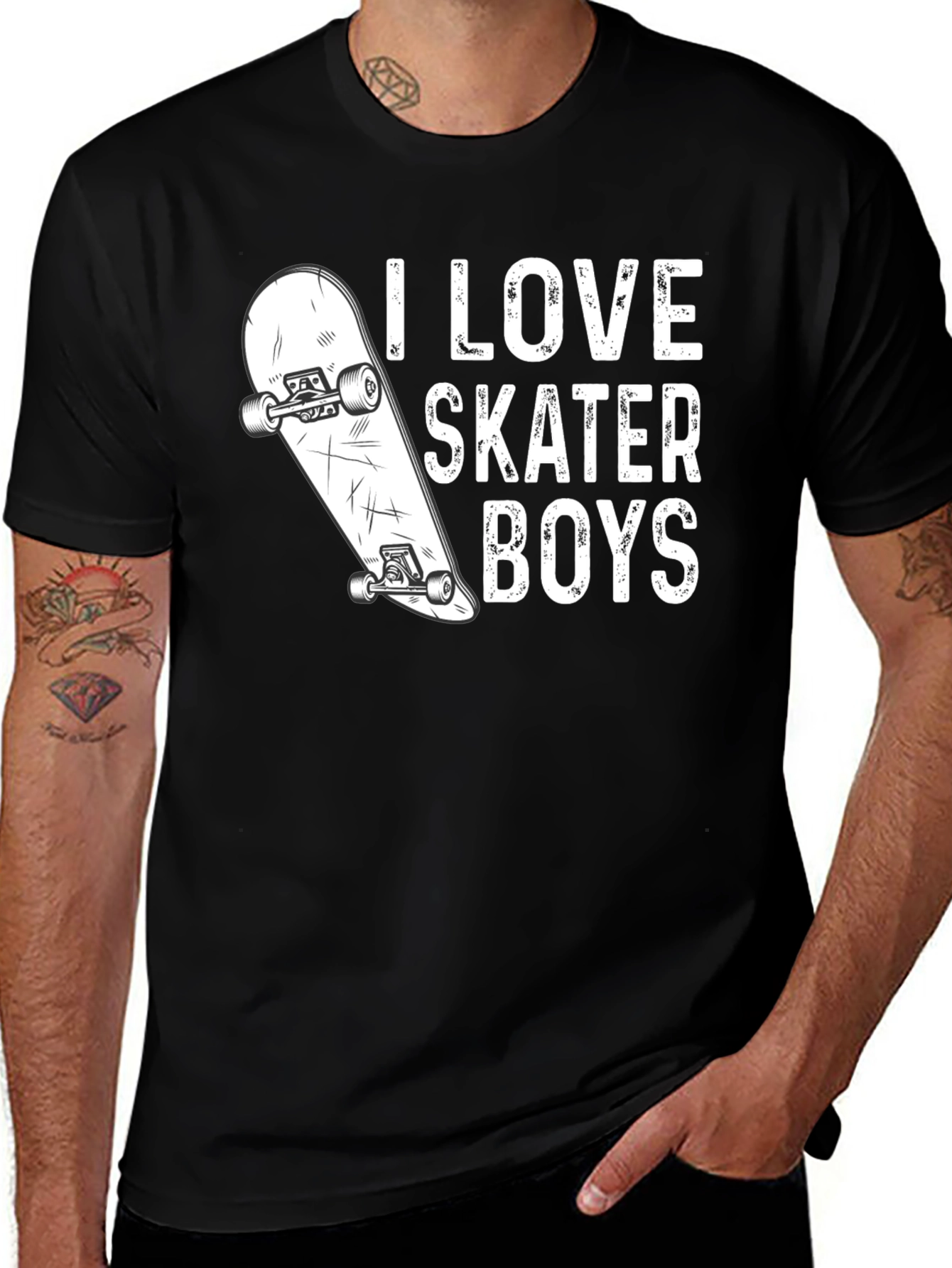 Variant 4 of I Love Skater Boys Graphic T-Shirt