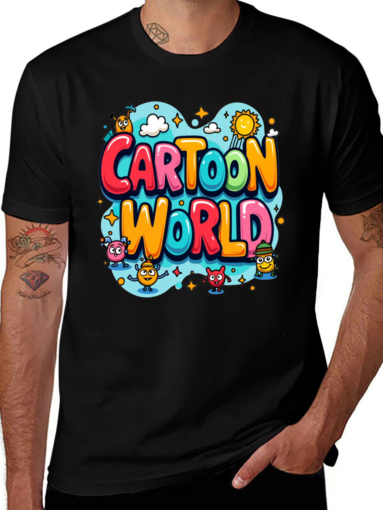 Variant 20 of Cartoon World Graphic T-Shirt