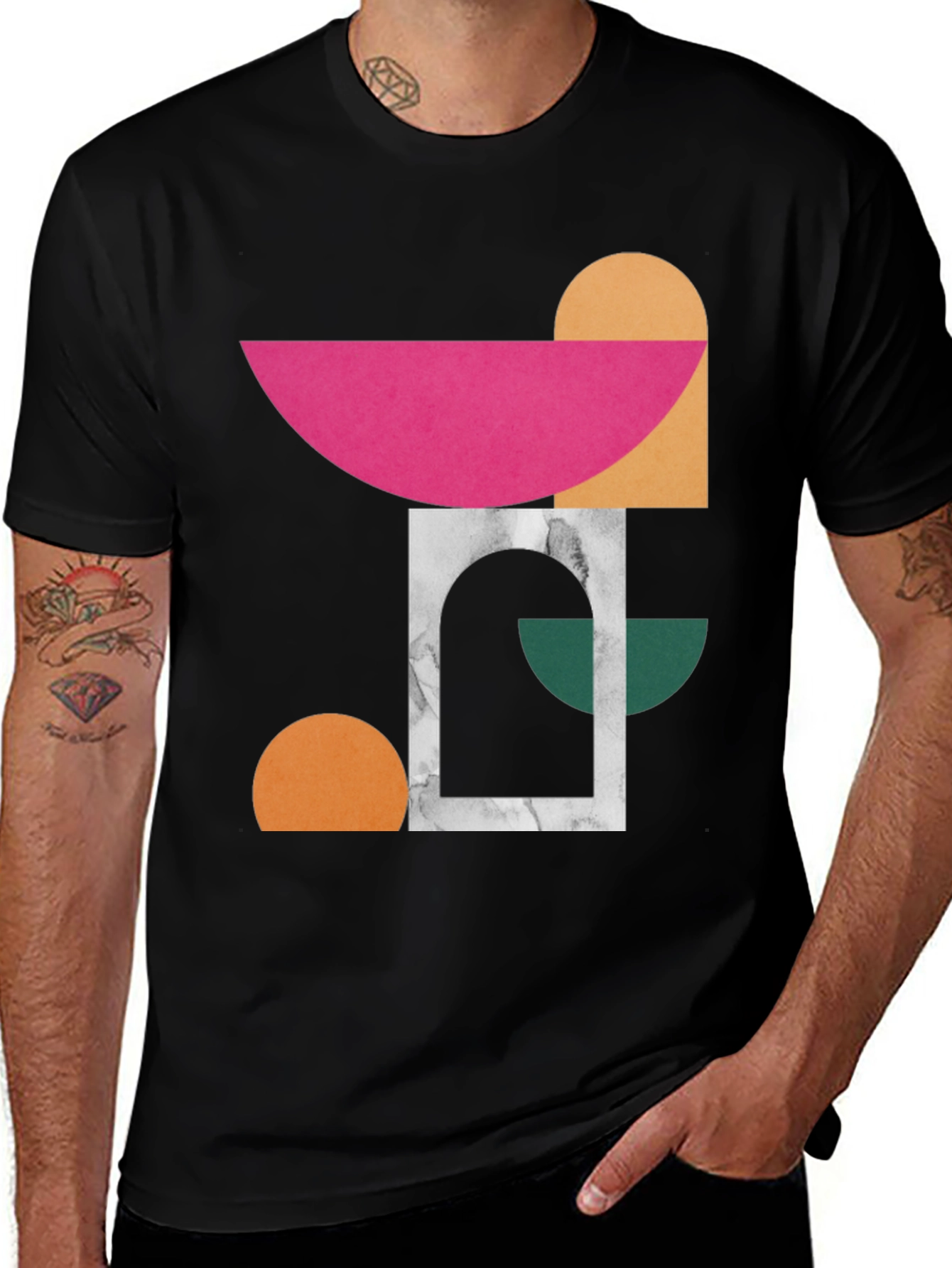 Variant 24 of Abstract Geometric T-Shirt - Modern Art Tee