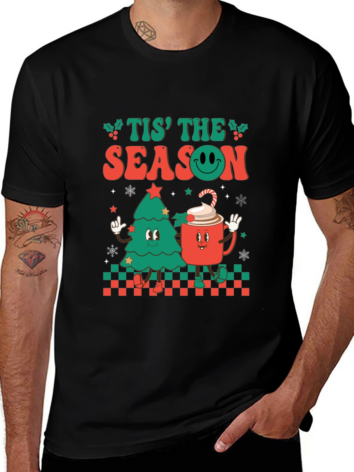 Tis' the Season Holiday Graphic T-Shirt