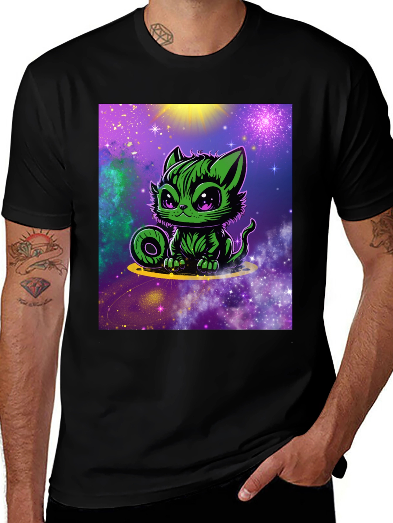 Variant 20 of Cosmic Cat T-Shirt