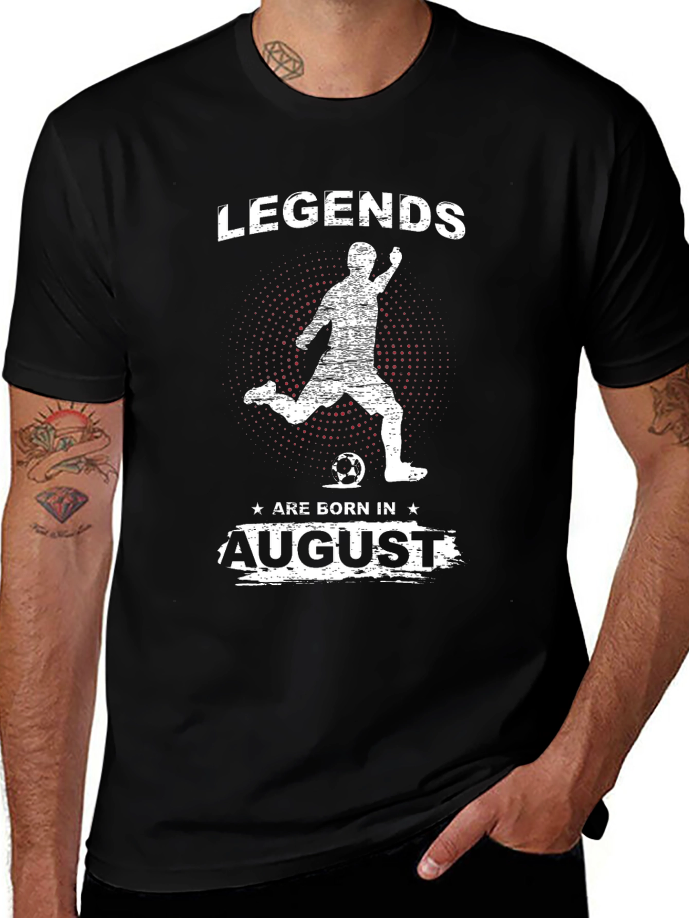 Variant 12 of Legends Are Born In August Soccer T-Shirt