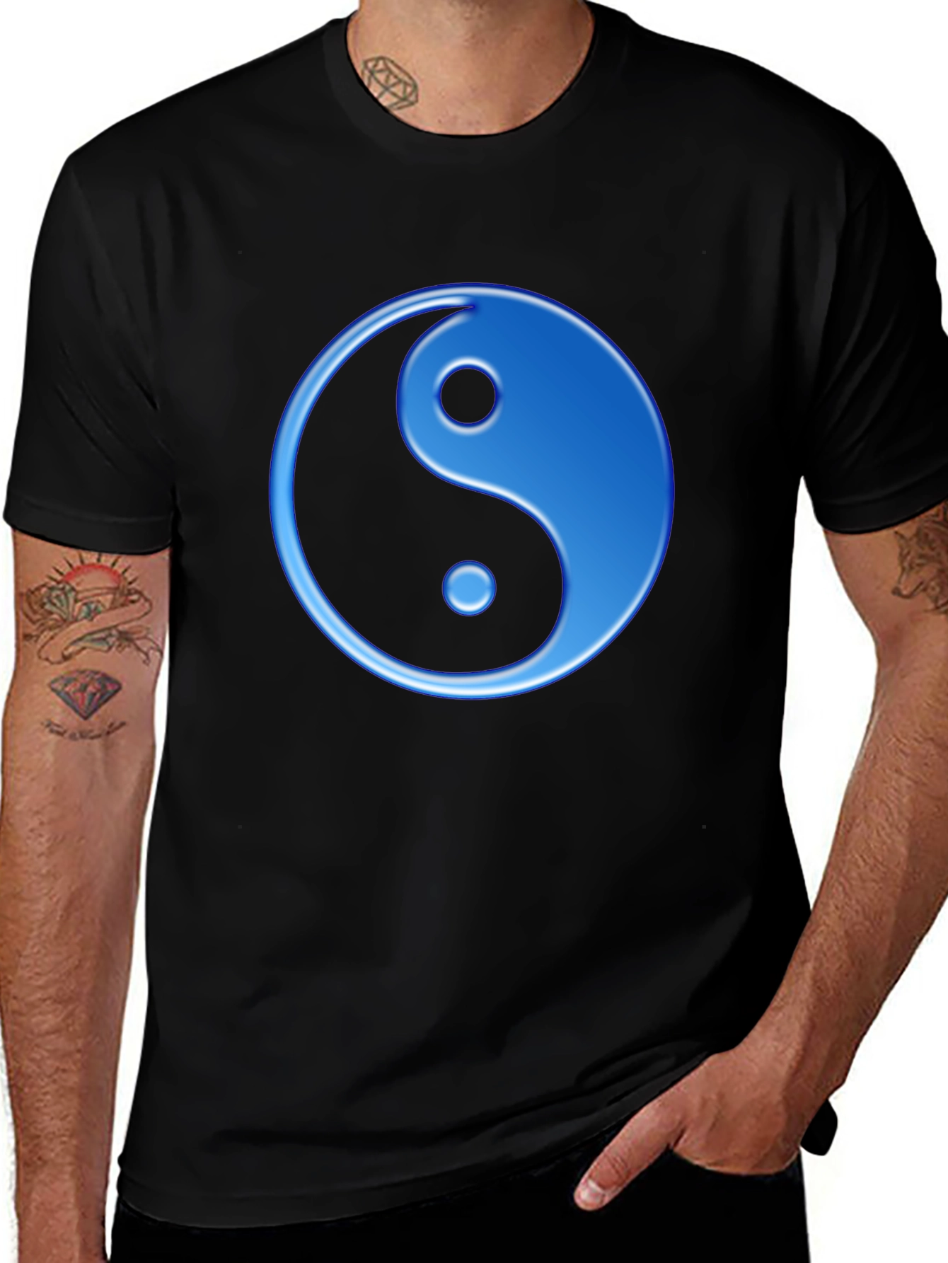 Yin Yang Graphic Tee - Balance and Style