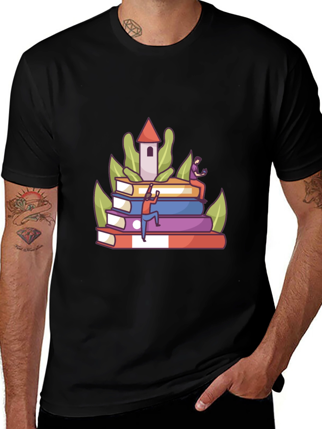 Book Lover's Tower T-Shirt