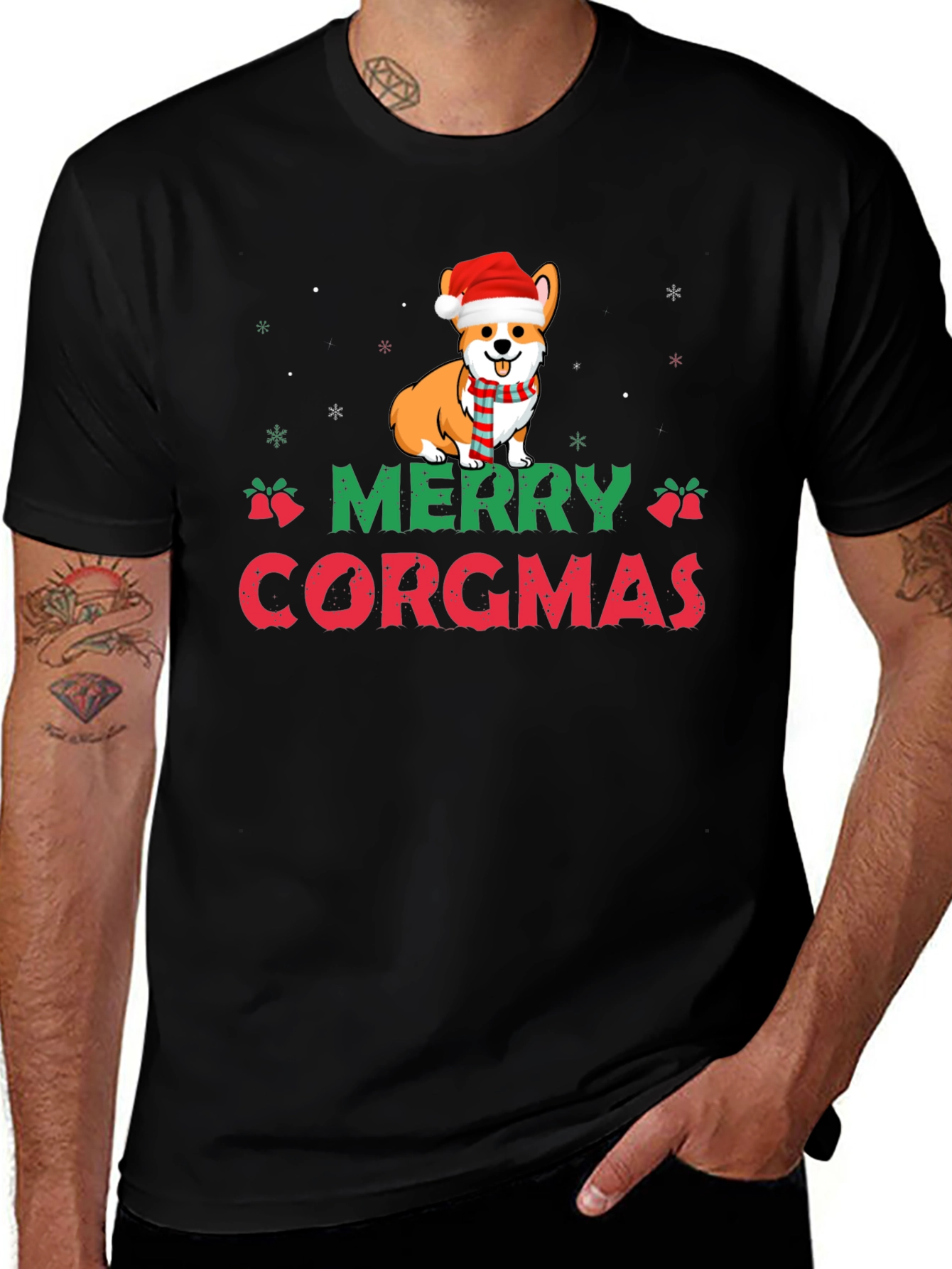 Merry Corgmas T-Shirt - Cute Holiday Corgi Design