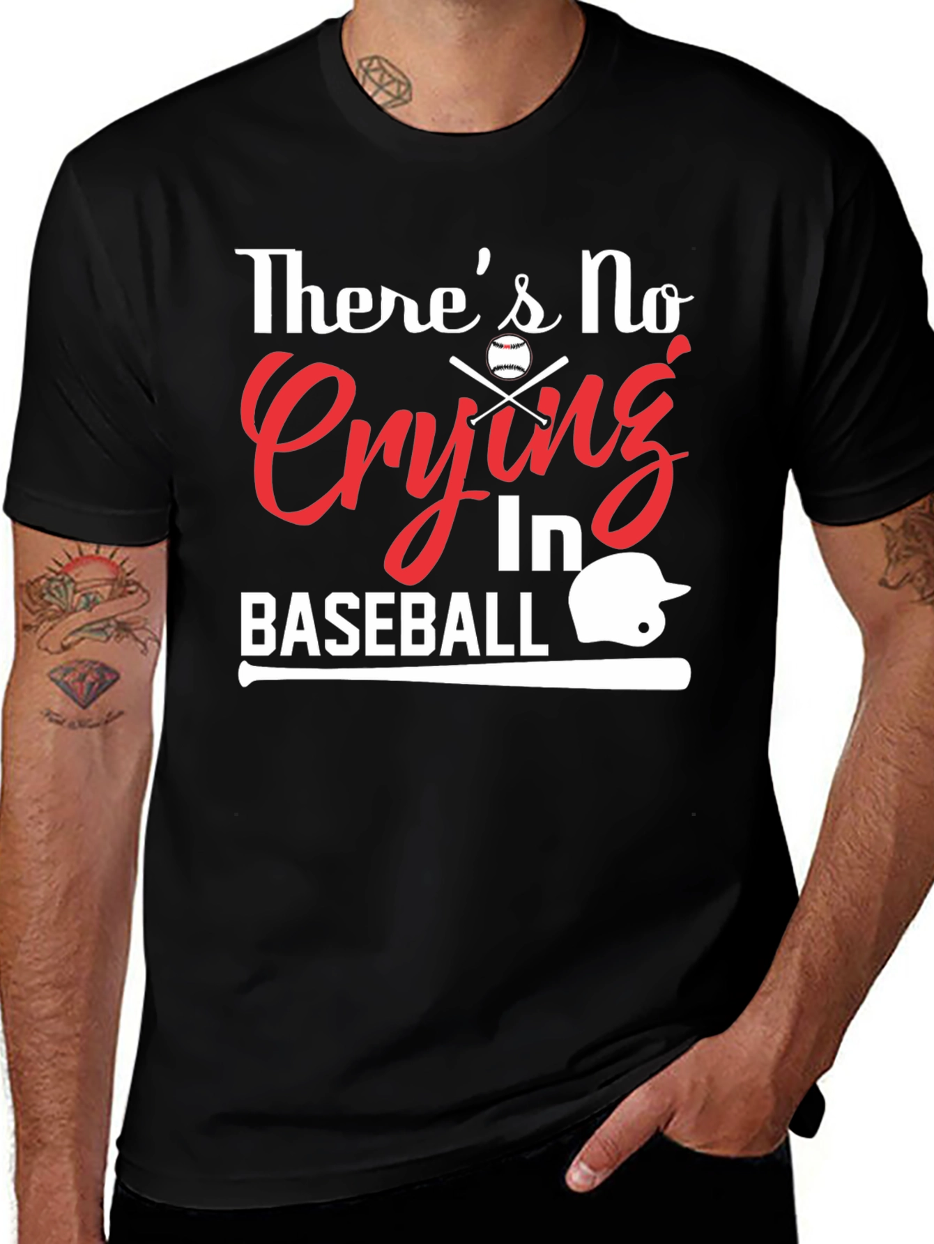 Variant 2 of There's No Crying In Baseball Graphic T-Shirt