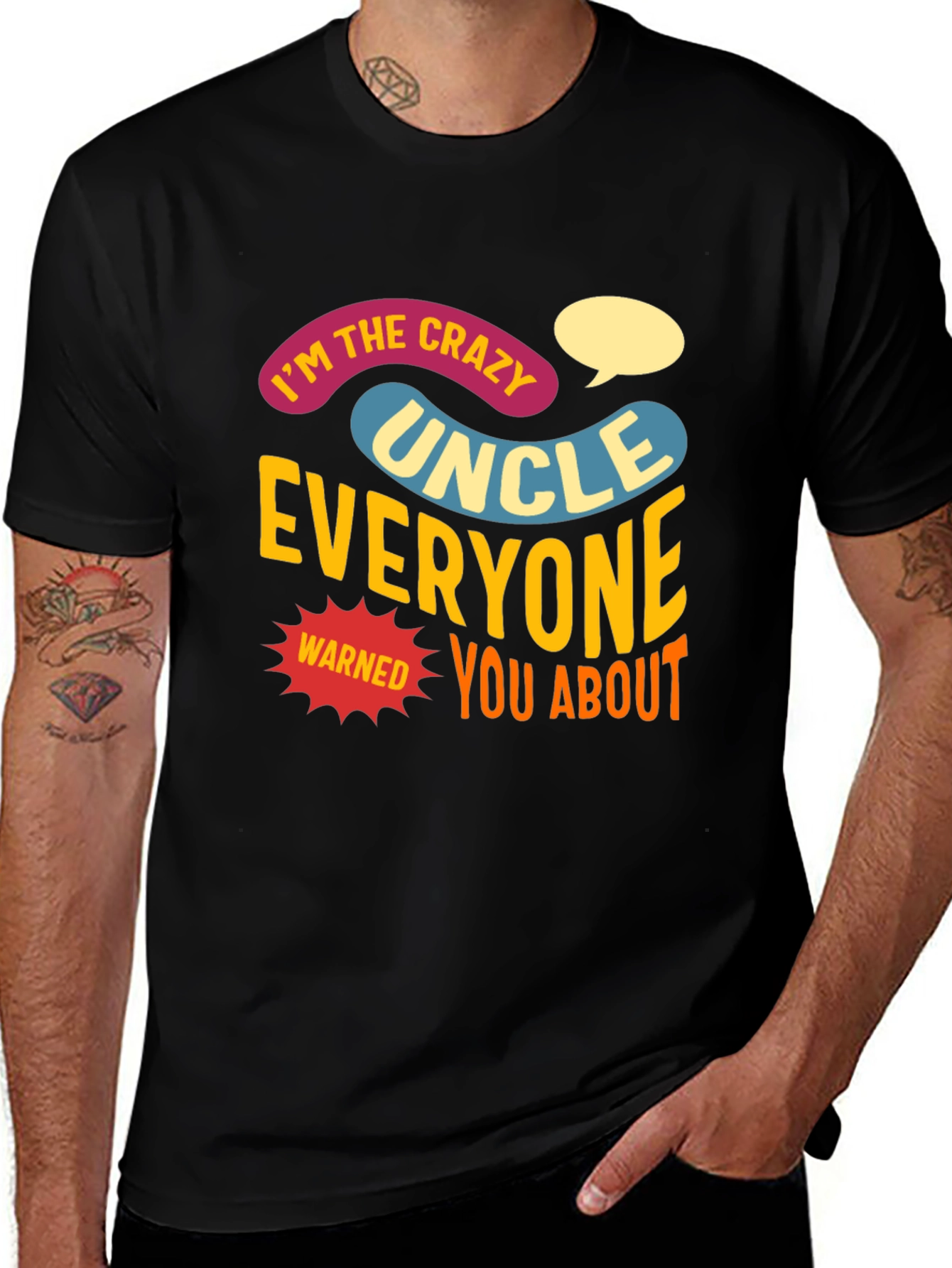Crazy Uncle T-Shirt: Funny Novelty Tee for Uncles