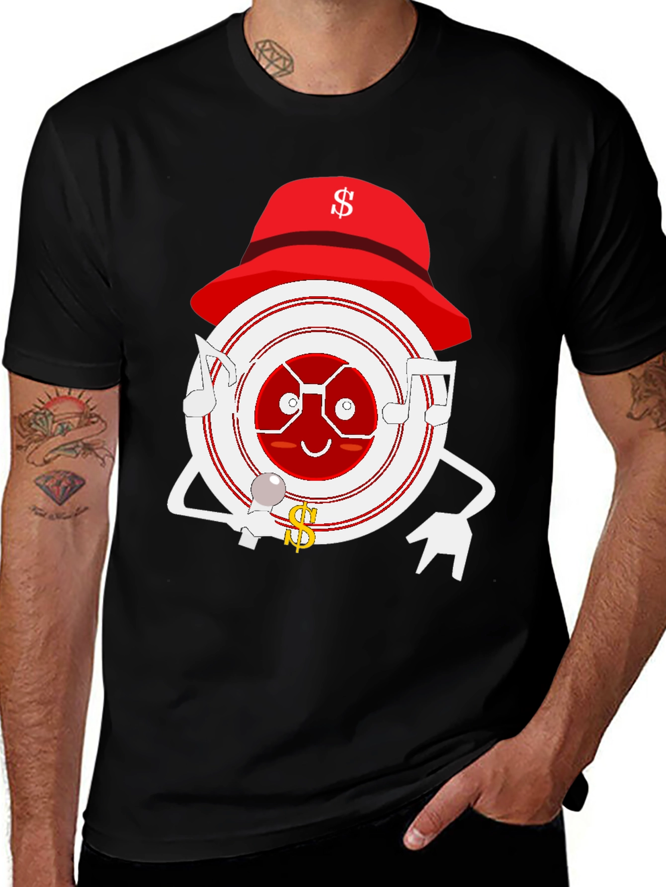 Musical Target T-Shirt - Unique Graphic Tee