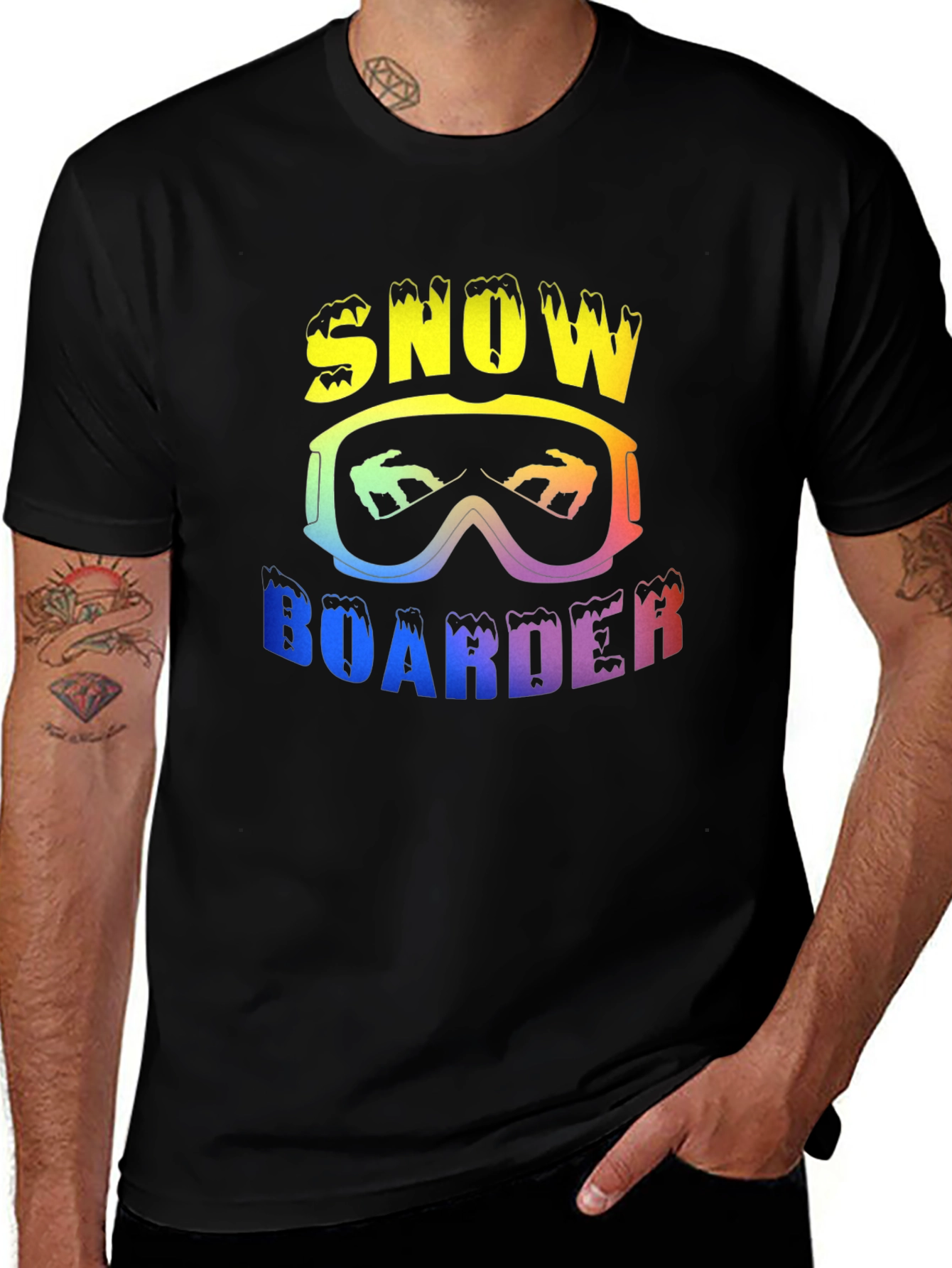 Variant 22 of Snowboarder Graphic Tee - Stylish Winter Sports Apparel