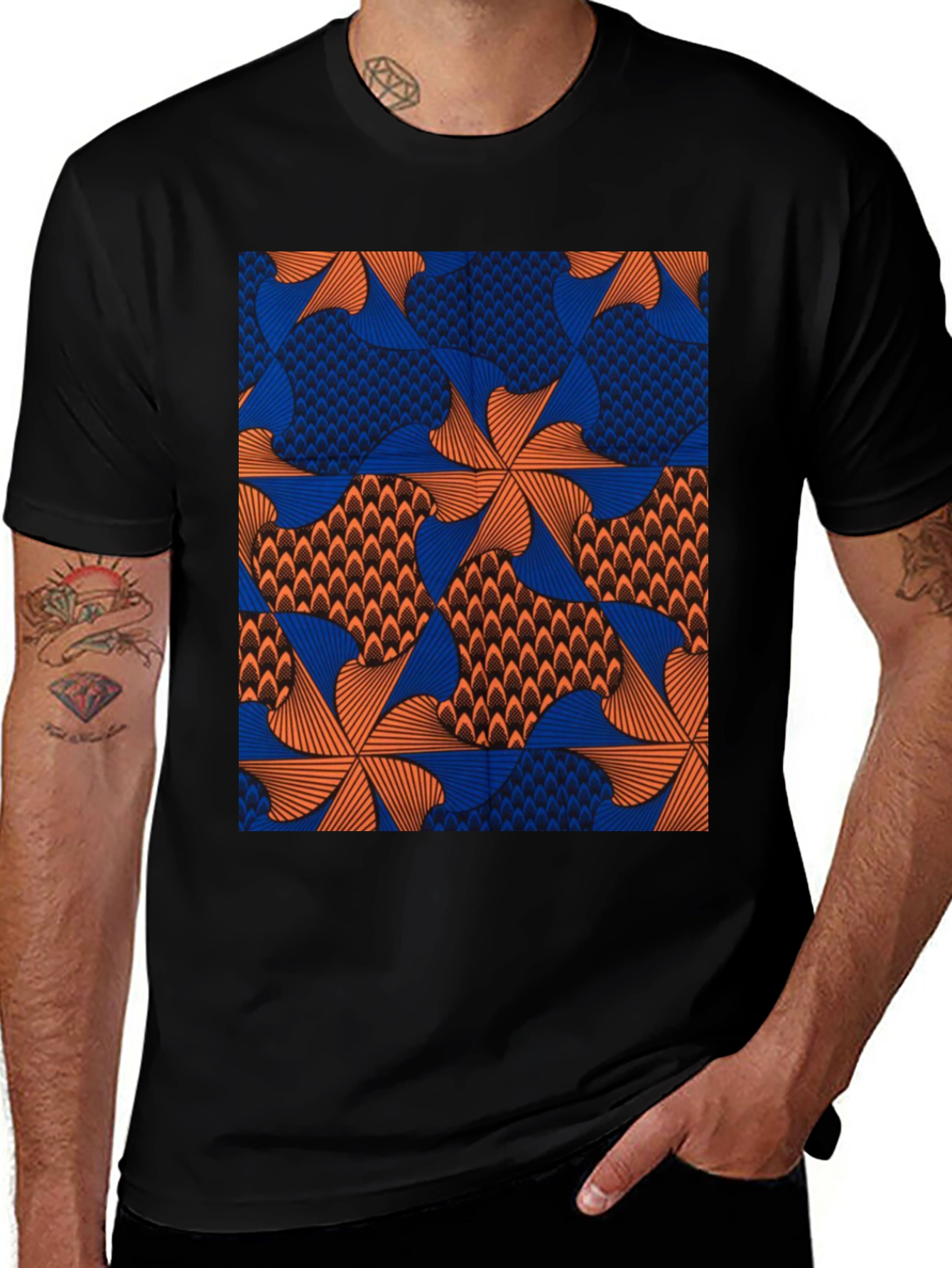 Variant 26 of Bold Geometric Print T-Shirt