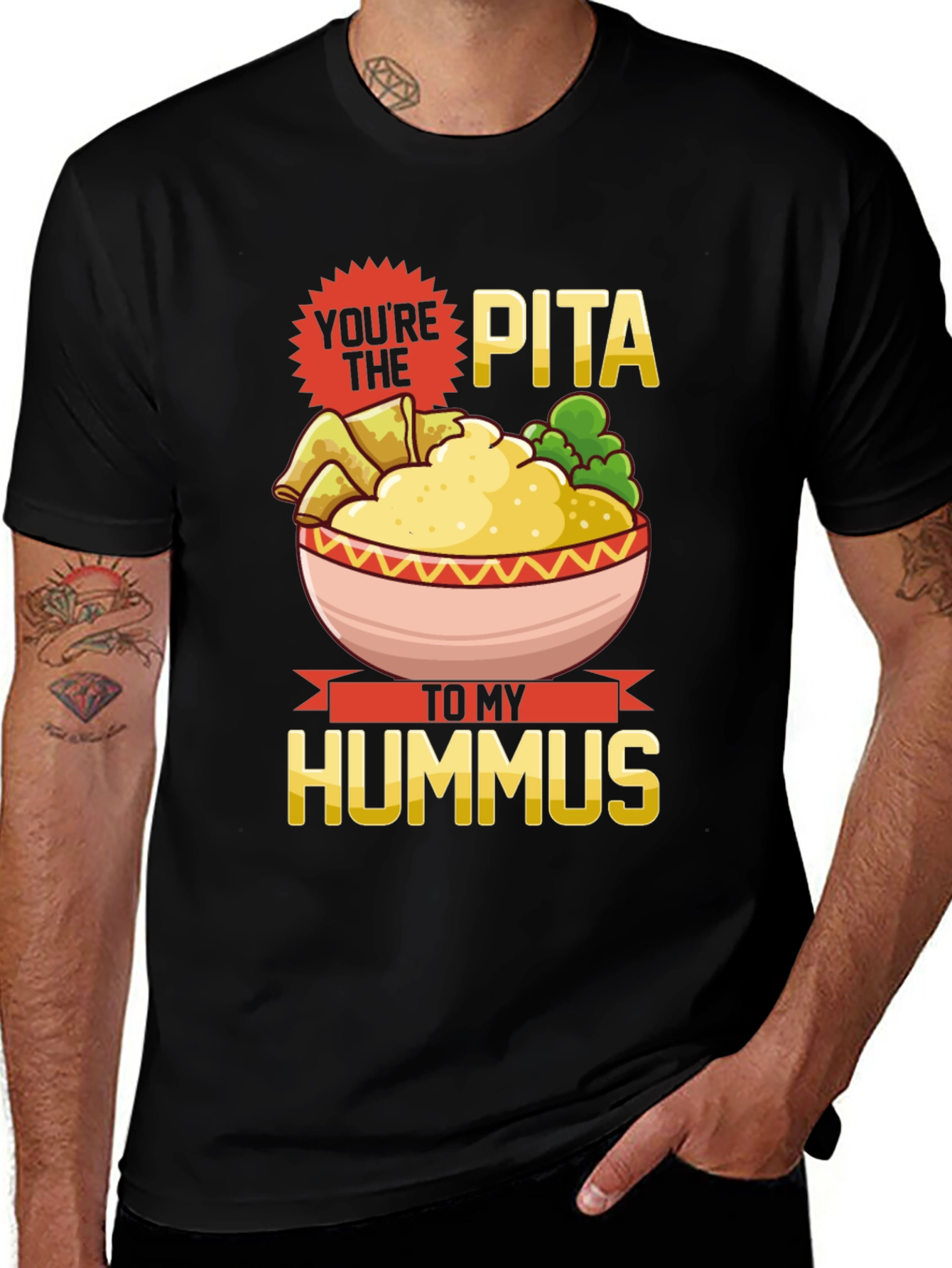 Variant 25 of You're The Pita To My Hummus Graphic Tee