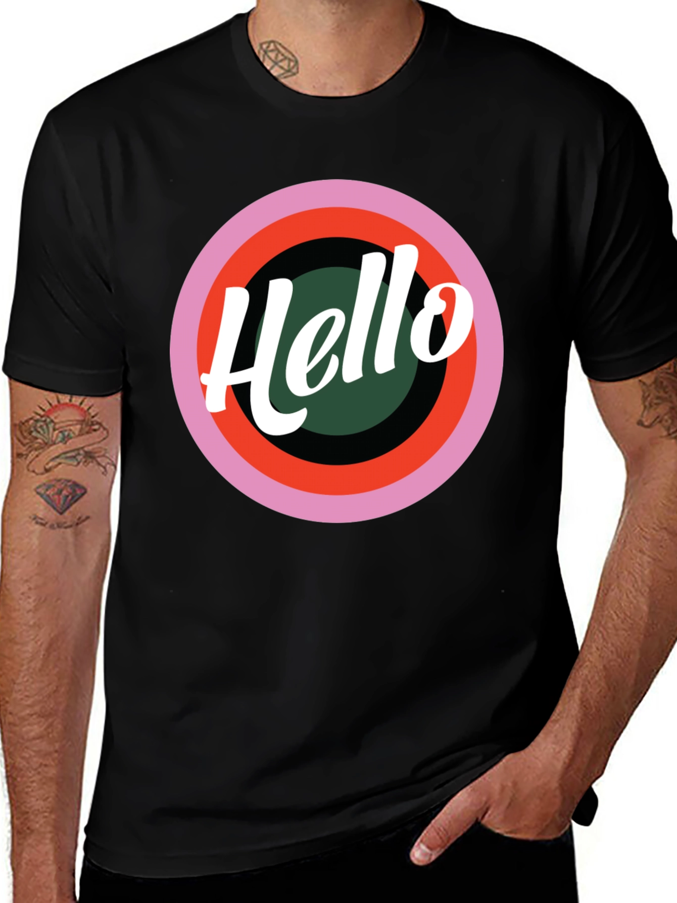 Variant 29 of Hello Retro Graphic Tee - Stylish Casual T-Shirt