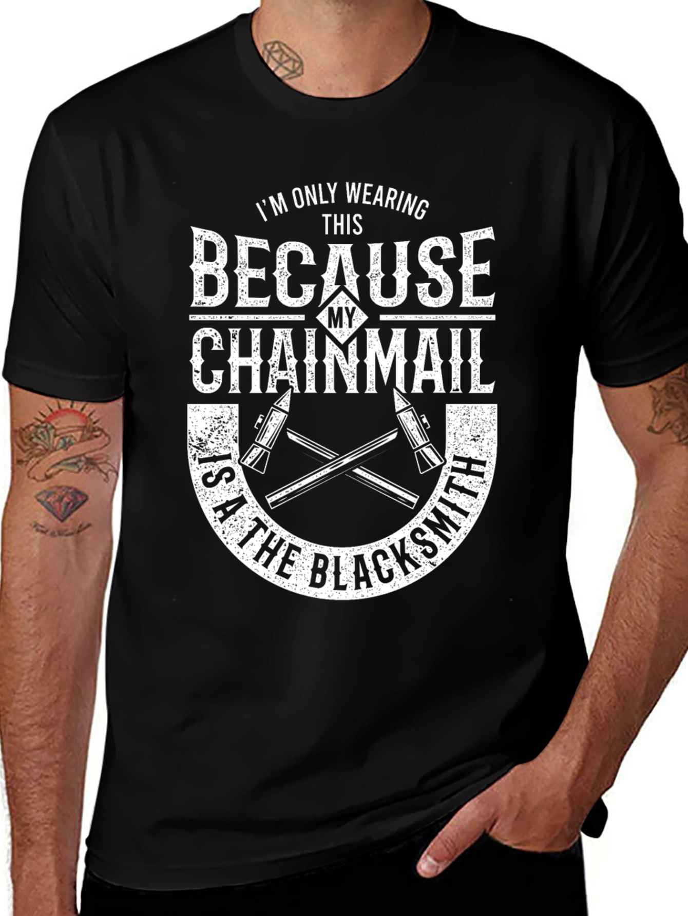 Variant 11 of Blacksmith Chainmail Graphic Tee