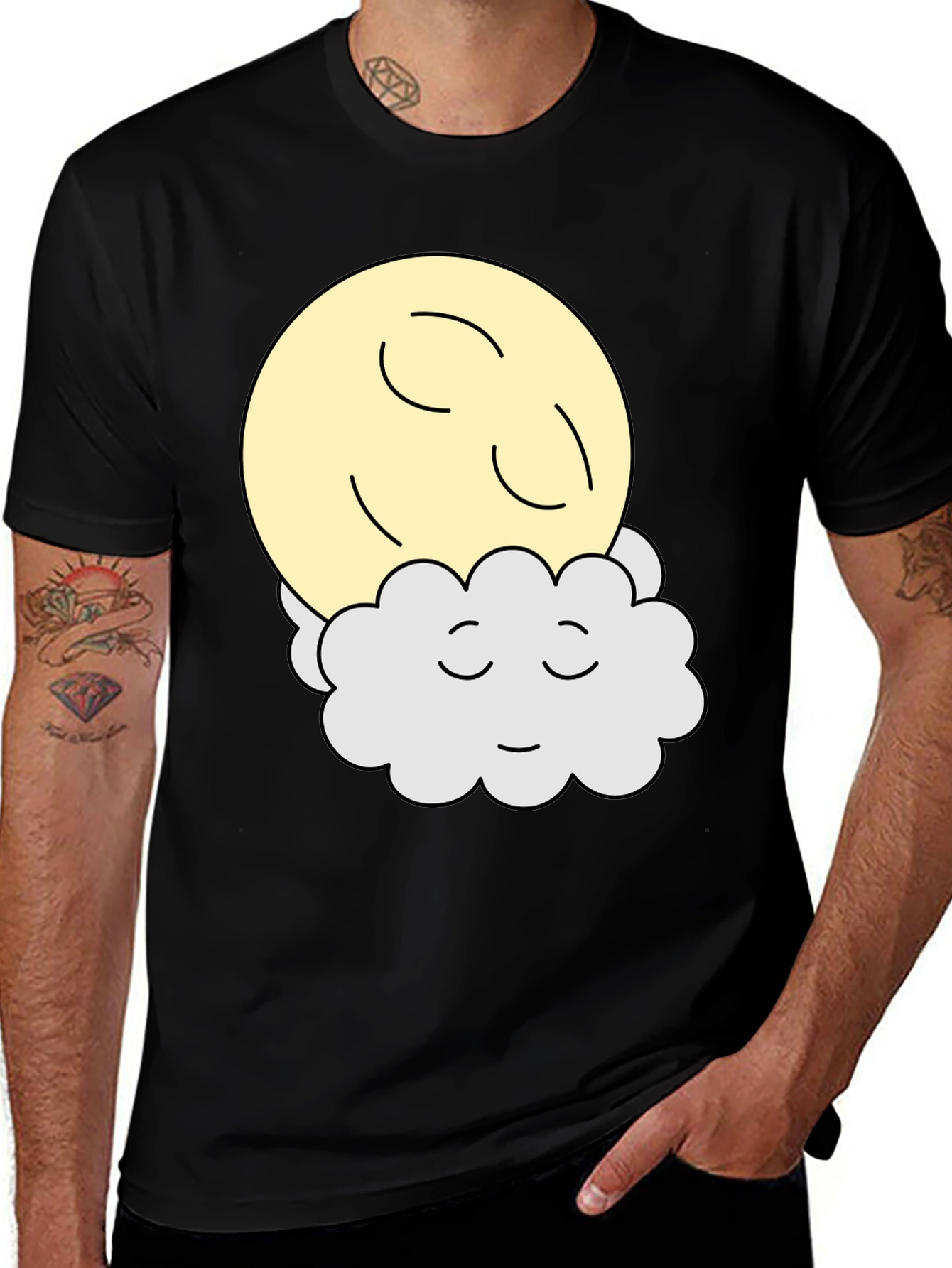 Variant 8 of Dreamy Moon Cloud Graphic T-Shirt