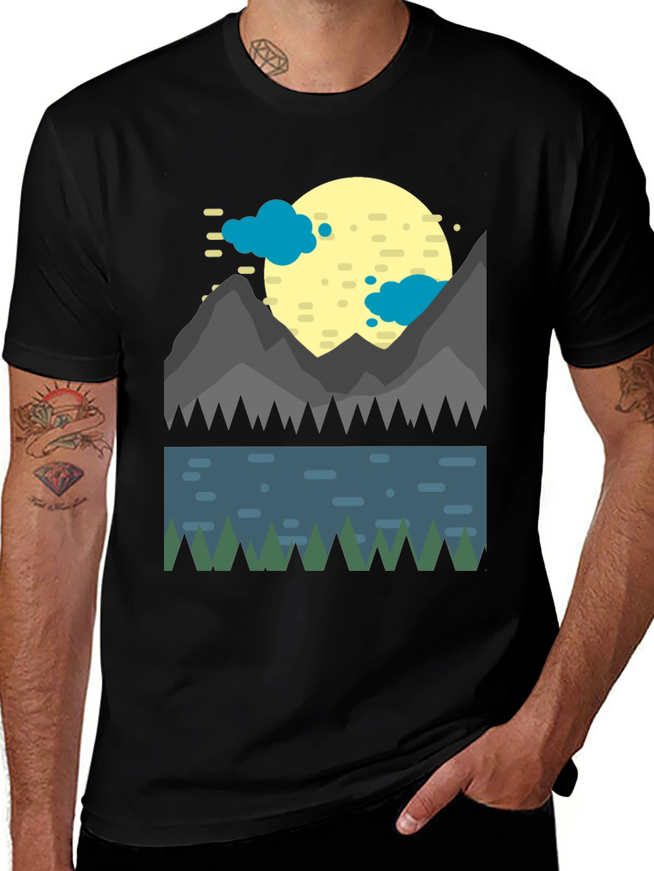 Variant 18 of Mountain Lake Graphic Tee