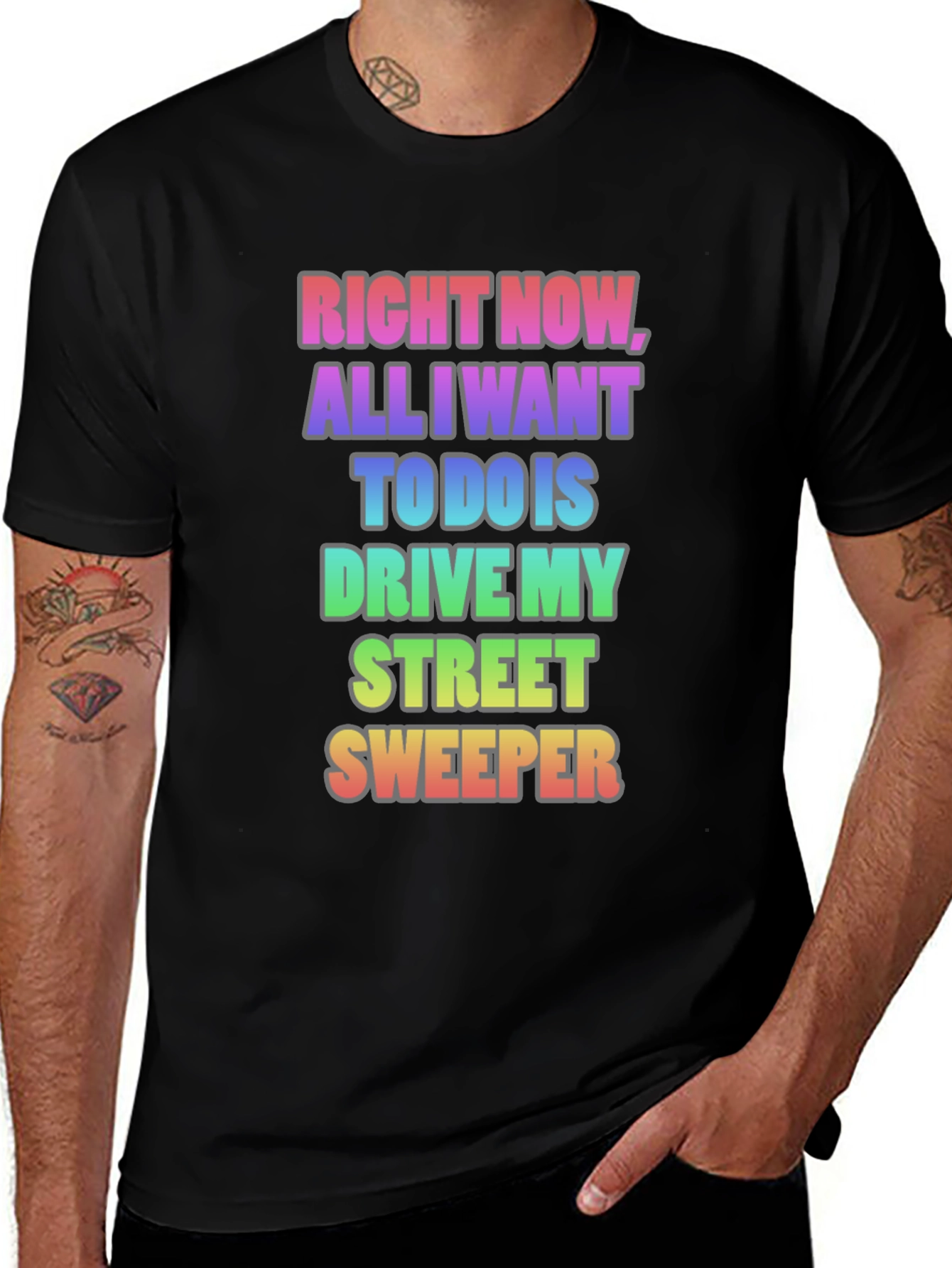 Street Sweeper T-Shirt - Novelty Graphic Tee