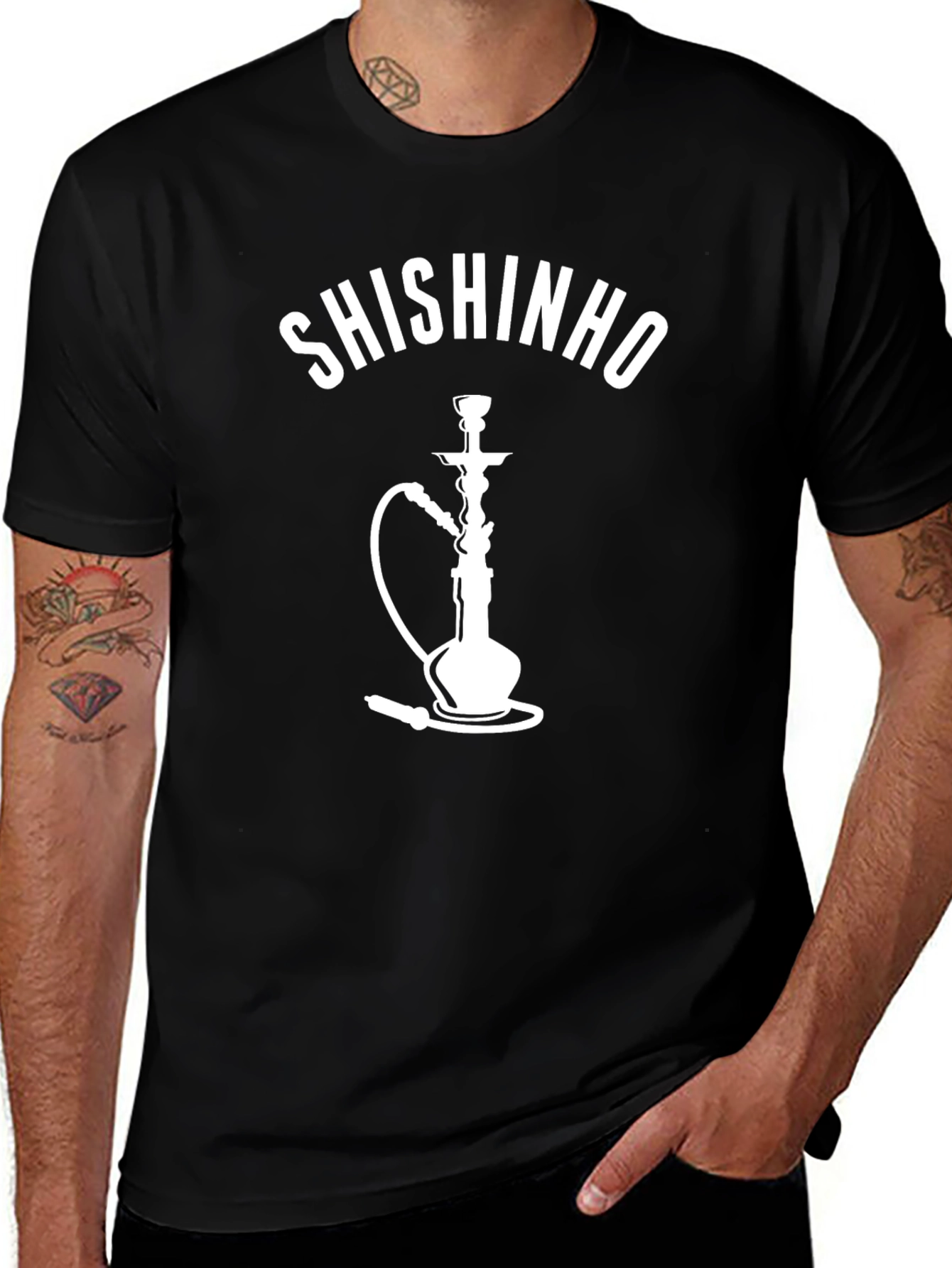 Variant 11 of Shishinho Black Graphic Tee