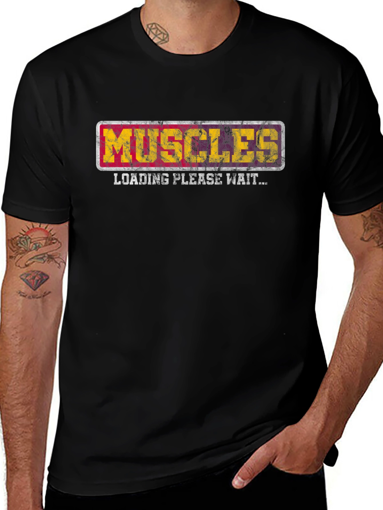 Variant 15 of Muscles Loading Funny Graphic T-Shirt
