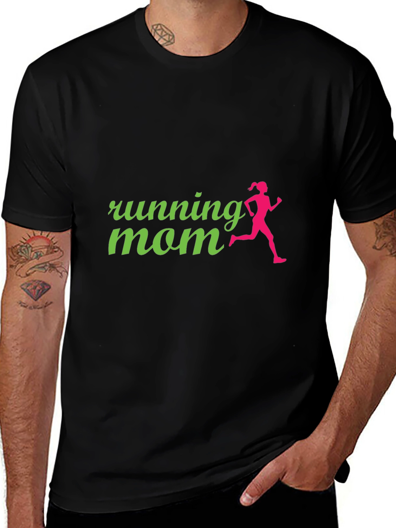 Running Mom Graphic Tee - Active Lifestyle Shirt