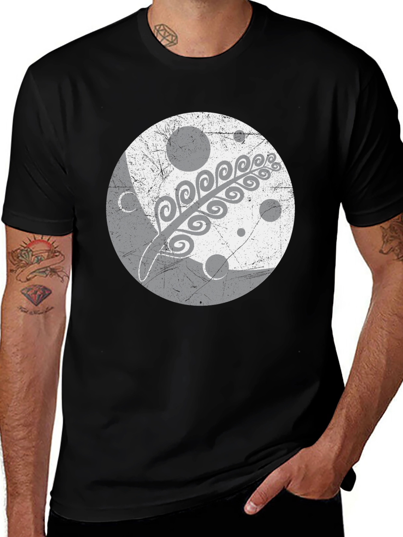 Variant 18 of Abstract Yin Yang Graphic Tee