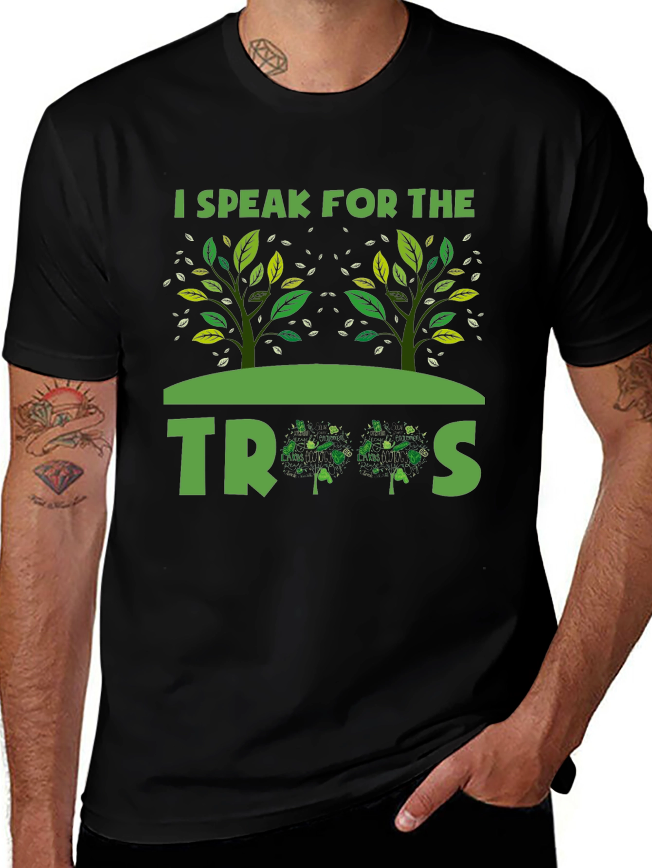 Variant 17 of I Speak for the Trees T-Shirt - Earth Day Tee