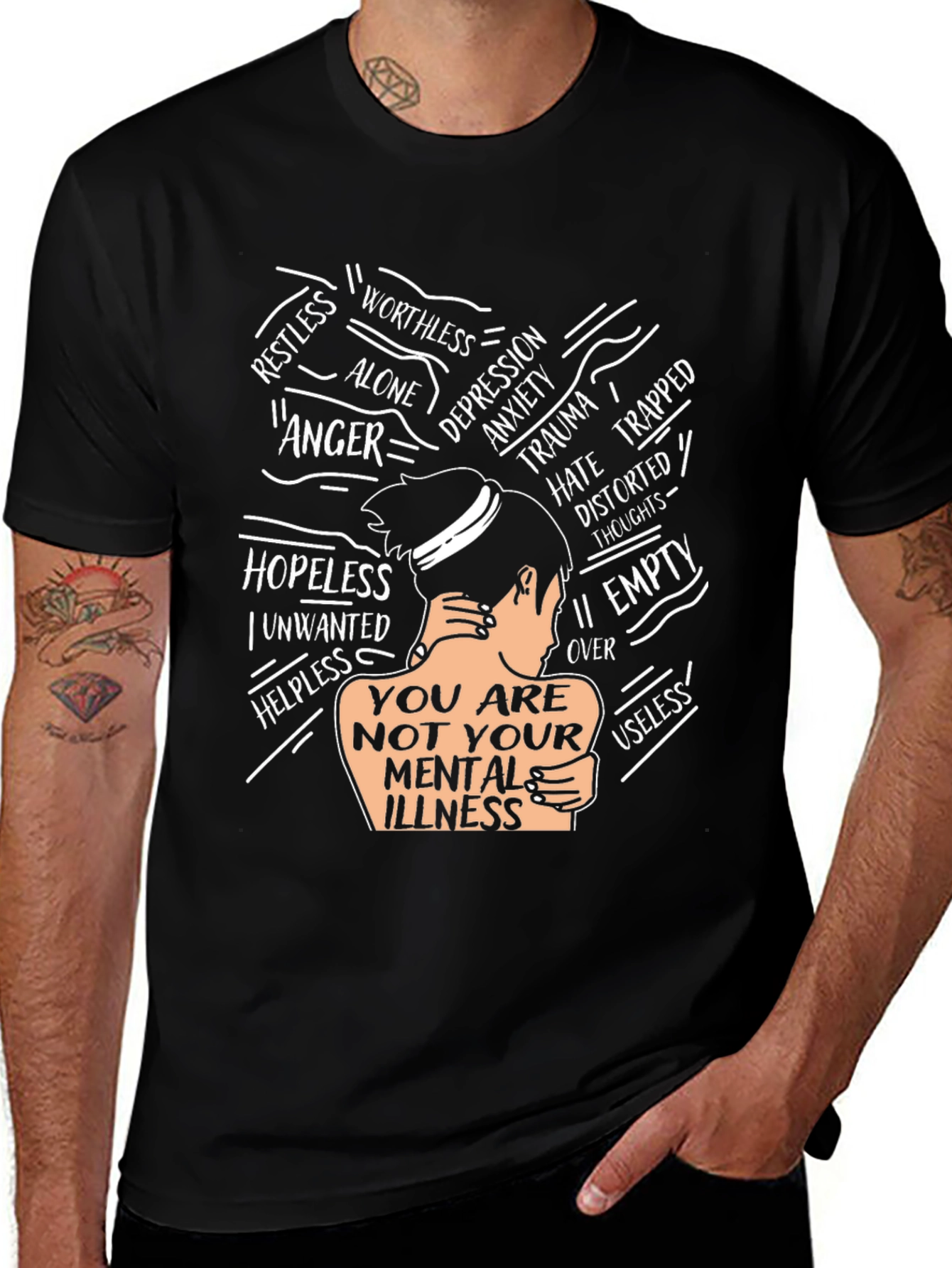 Variant 8 of Mental Illness Awareness T-Shirt - You Are Not Your Illness