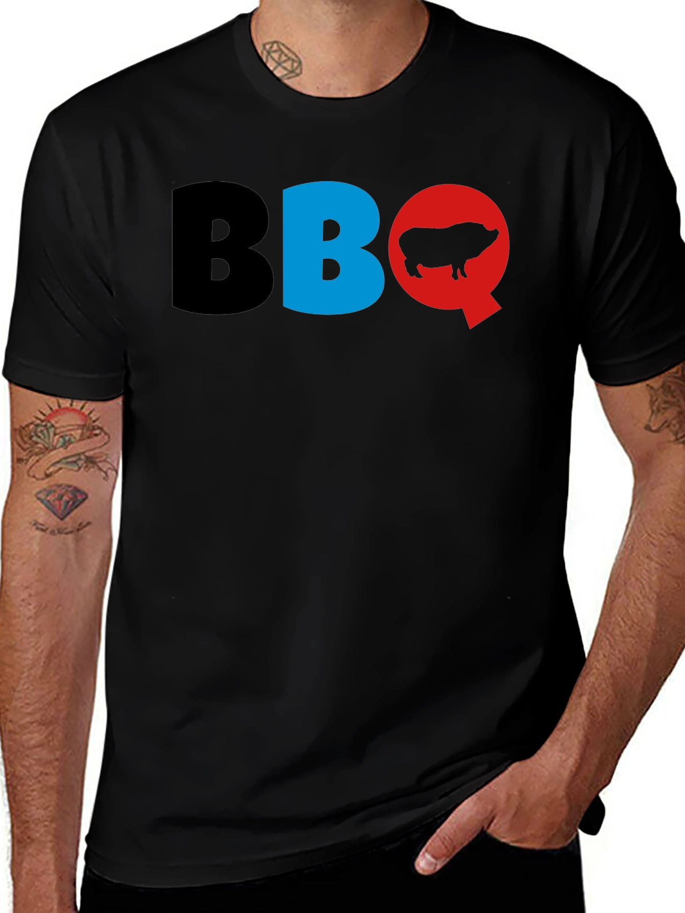 Variant 24 of BBQ Pig Graphic T-Shirt