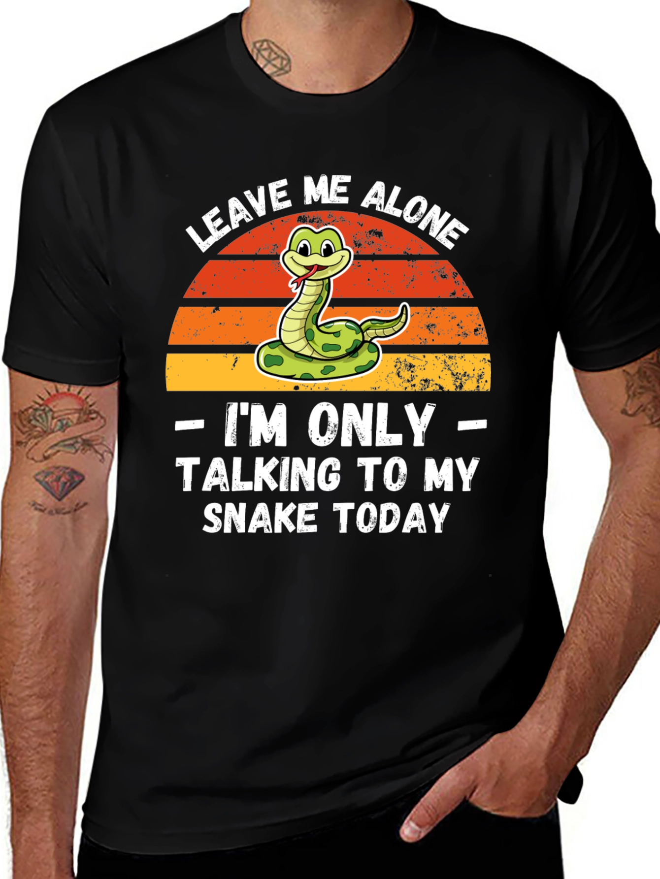 Variant 11 of Leave Me Alone, Snake T-Shirt